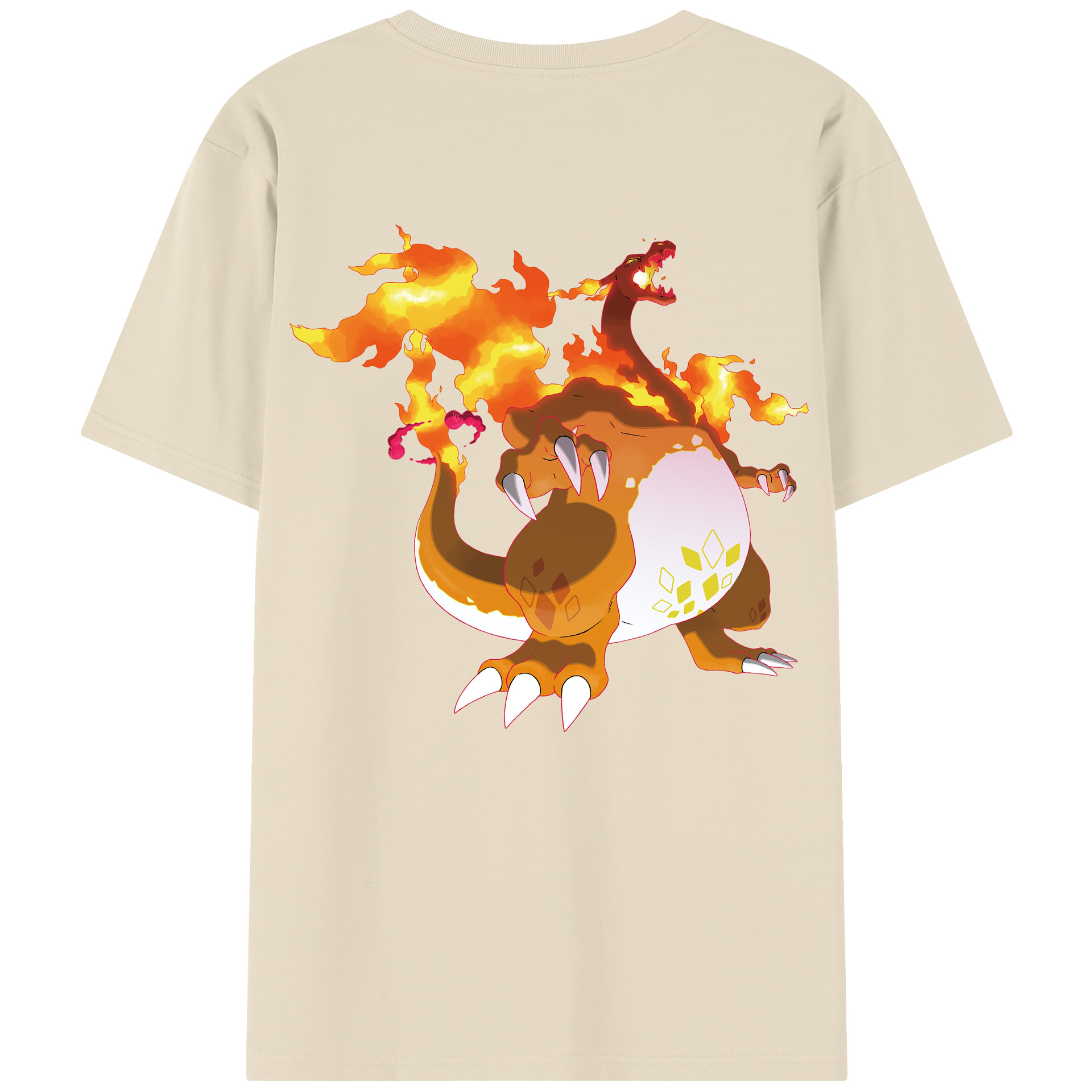 （画像用） ポケットモンスター Pokémon 綿100％半袖Tシャツ（背面プリント）