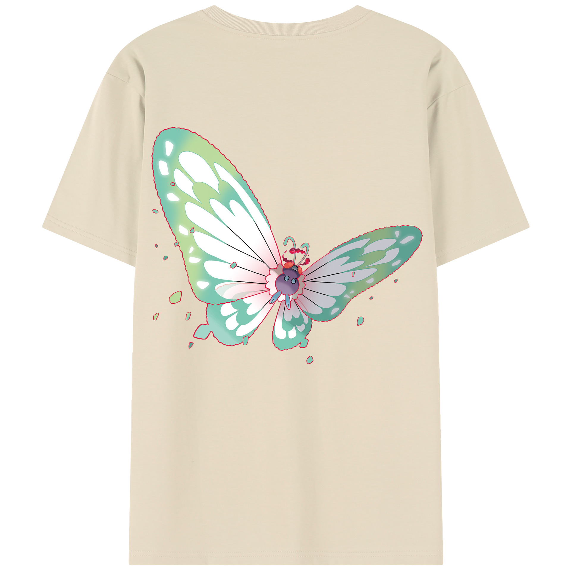（画像用） ポケットモンスター Pokémon 綿100％半袖Tシャツ（背面プリント）