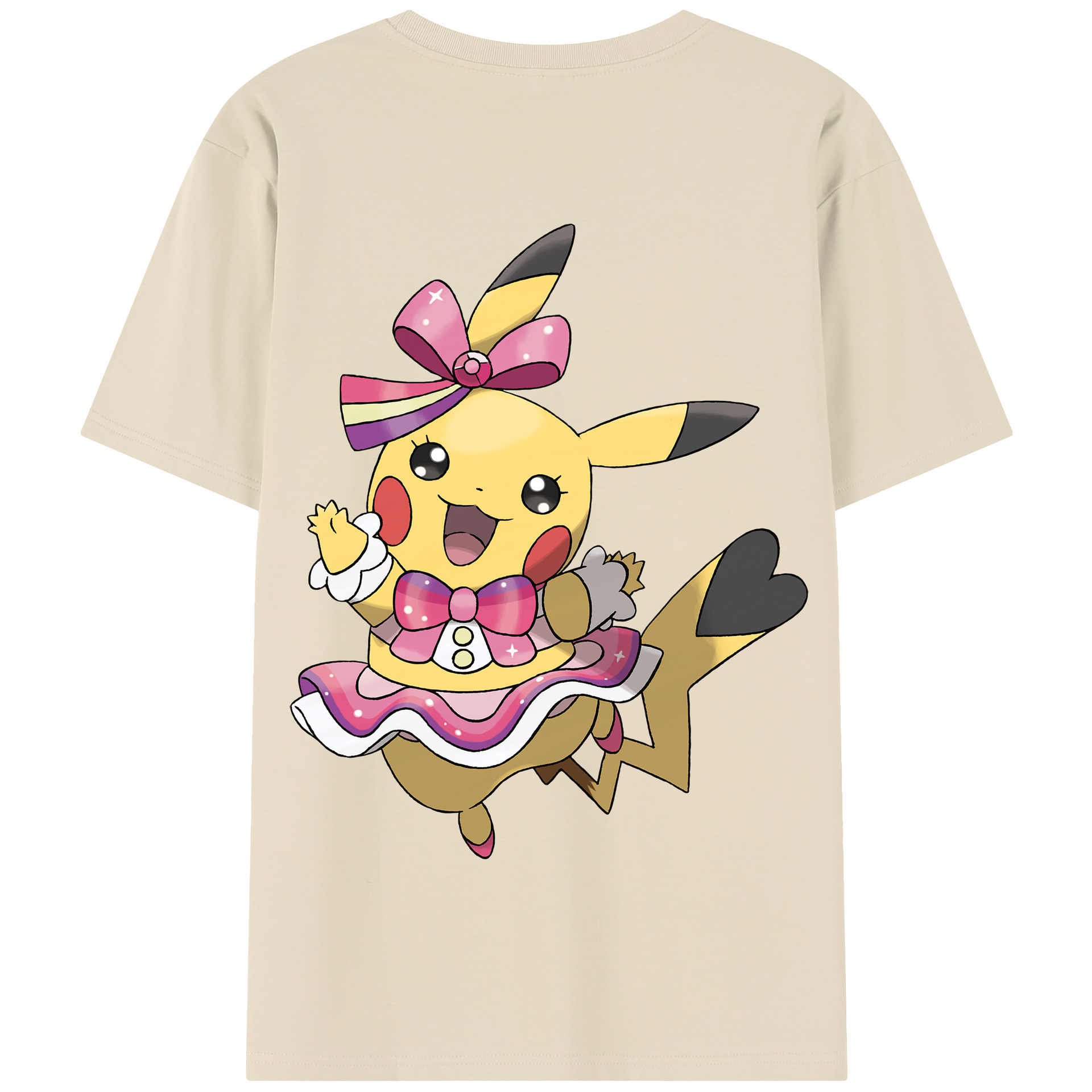 （画像用） ポケットモンスター Pokémon 綿100％半袖Tシャツ（背面プリント）