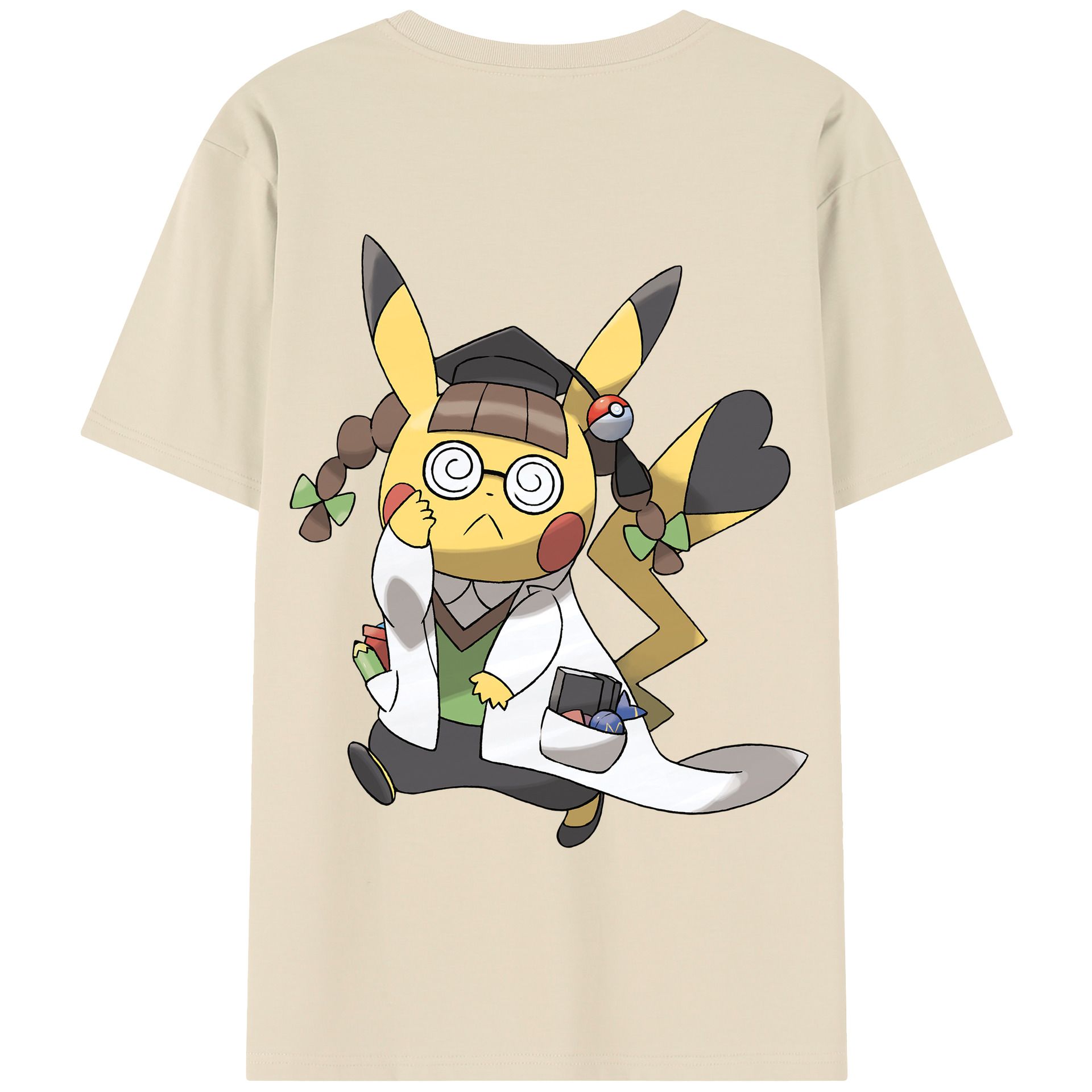 （画像用） ポケットモンスター Pokémon 綿100％半袖Tシャツ（背面プリント）