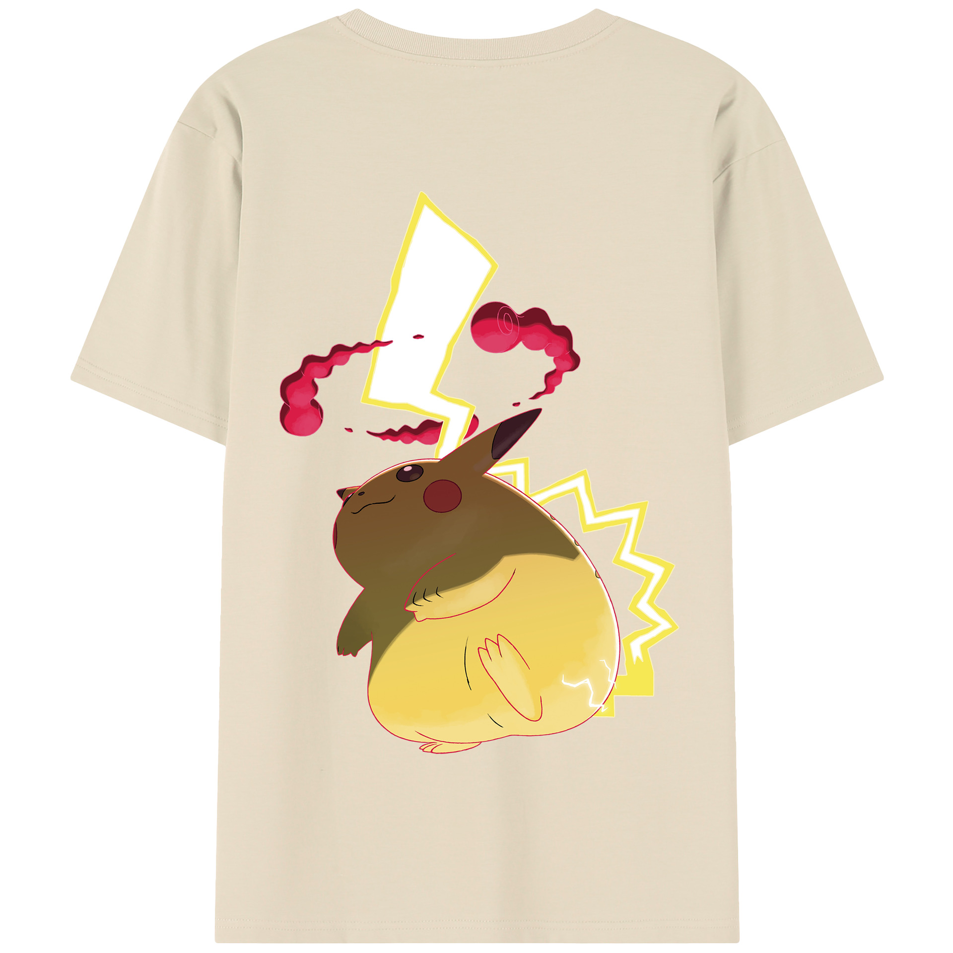 （画像用） ポケットモンスター Pokémon 綿100％半袖Tシャツ（背面プリント）