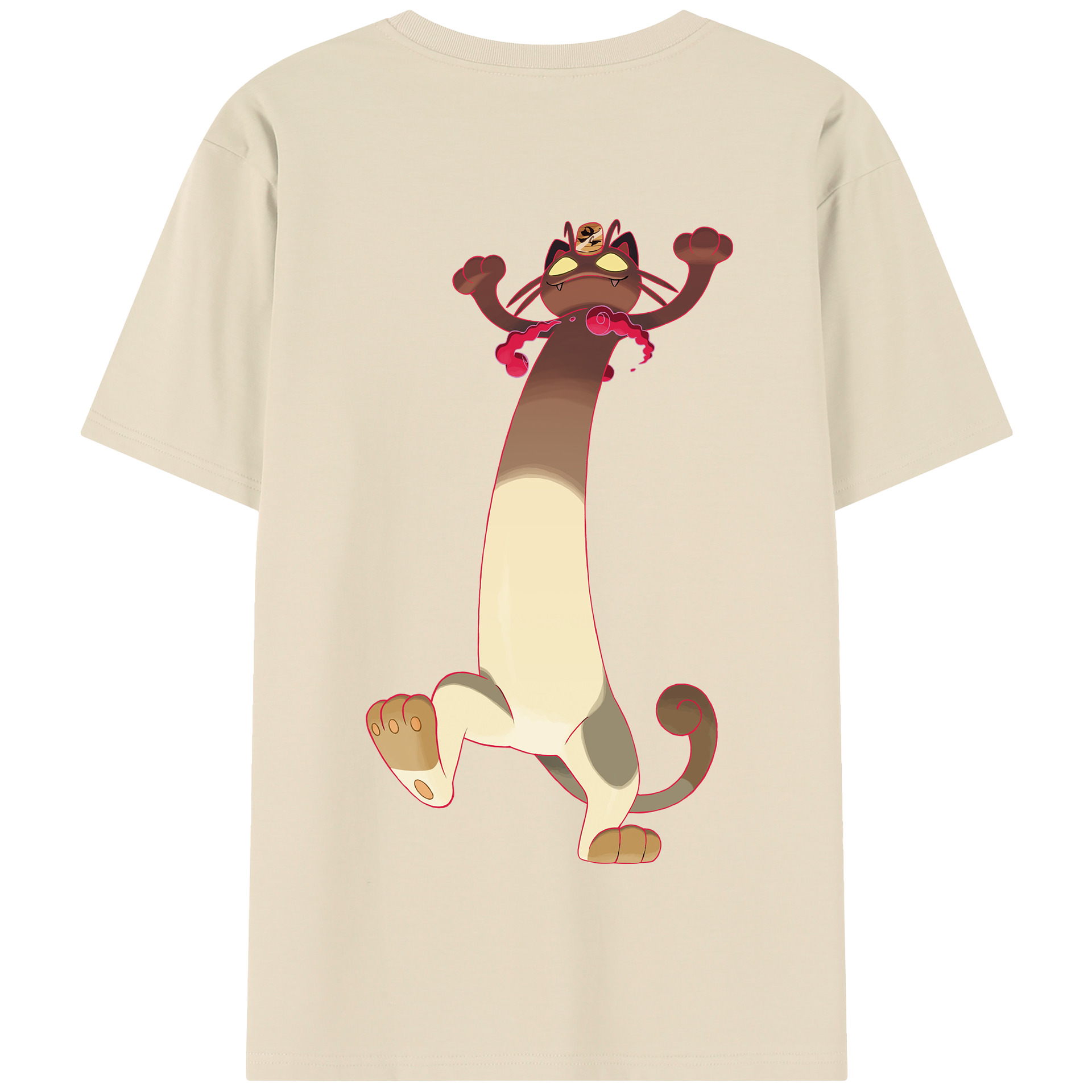 （画像用） ポケットモンスター Pokémon 綿100％半袖Tシャツ（背面プリント）