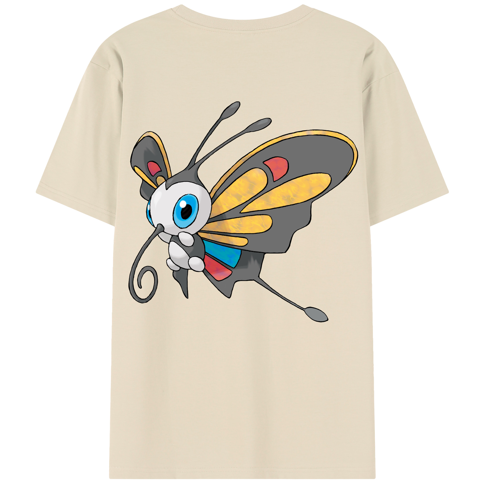 （画像用） ポケットモンスター Pokémon 綿100％半袖Tシャツ（背面プリント）