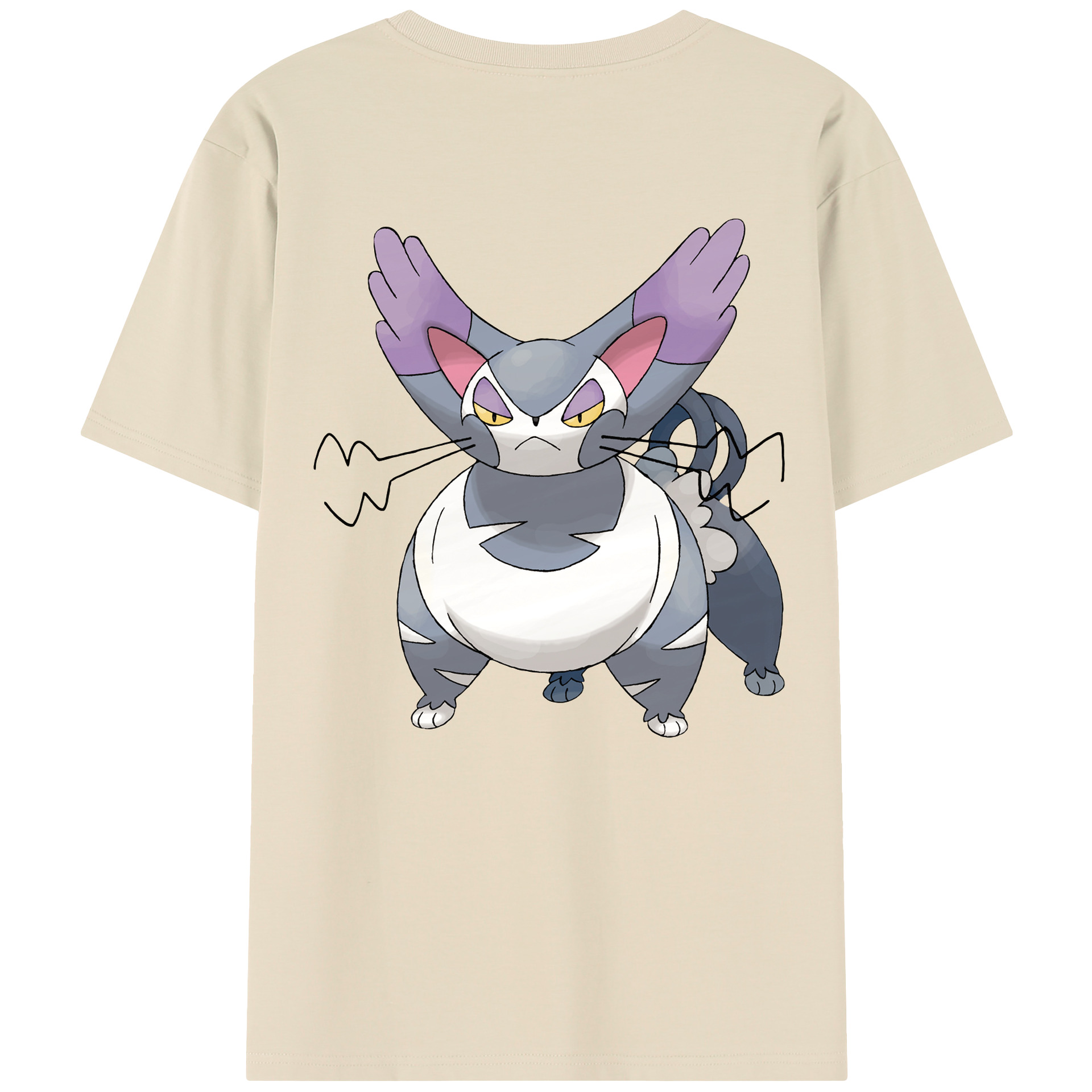 （画像用） ポケットモンスター Pokémon 綿100％半袖Tシャツ（背面プリント）