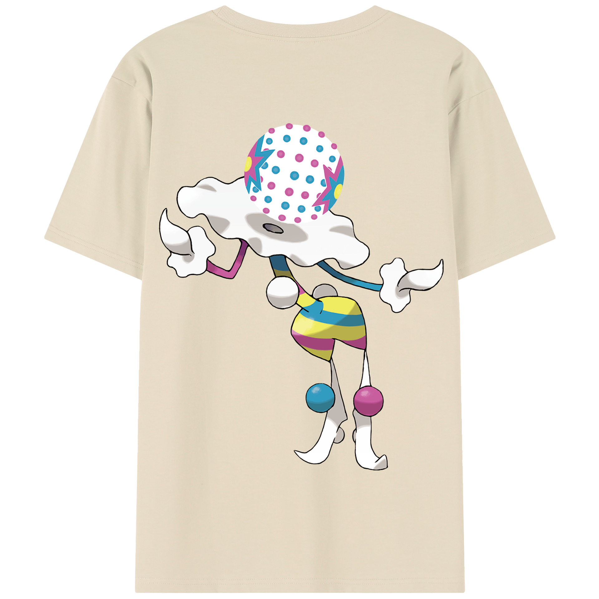 （画像用） ポケットモンスター Pokémon 綿100％半袖Tシャツ（背面プリント）