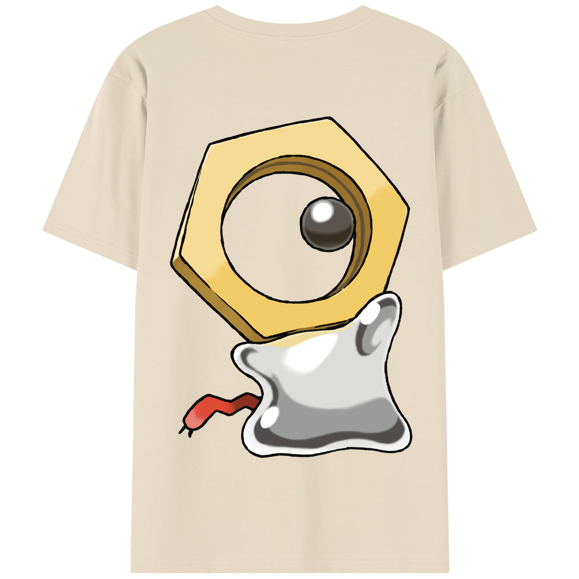 （画像用） ポケットモンスター Pokémon 綿100％半袖Tシャツ（背面プリント）