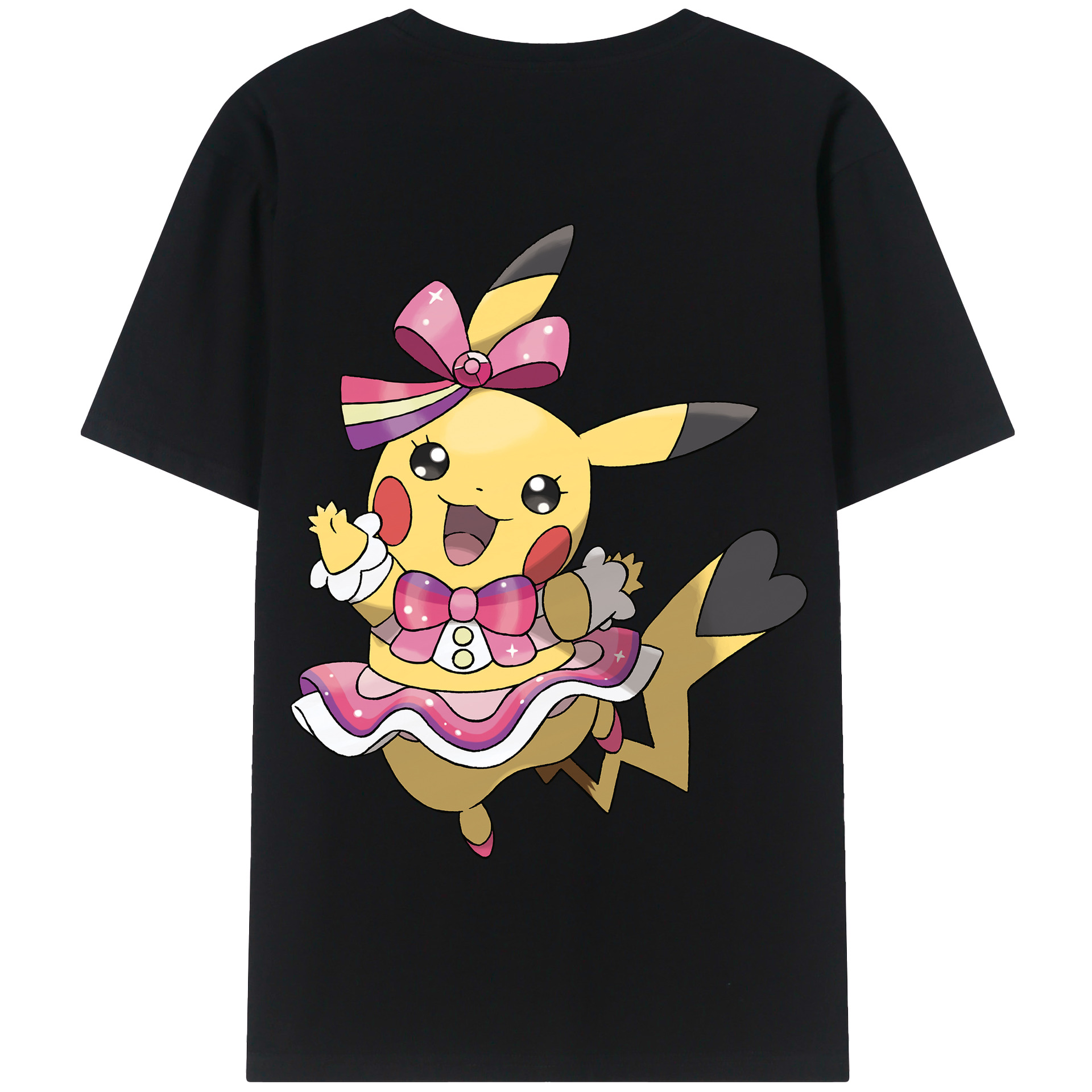 （画像用） ポケットモンスター Pokémon 綿100％半袖Tシャツ（背面プリント）