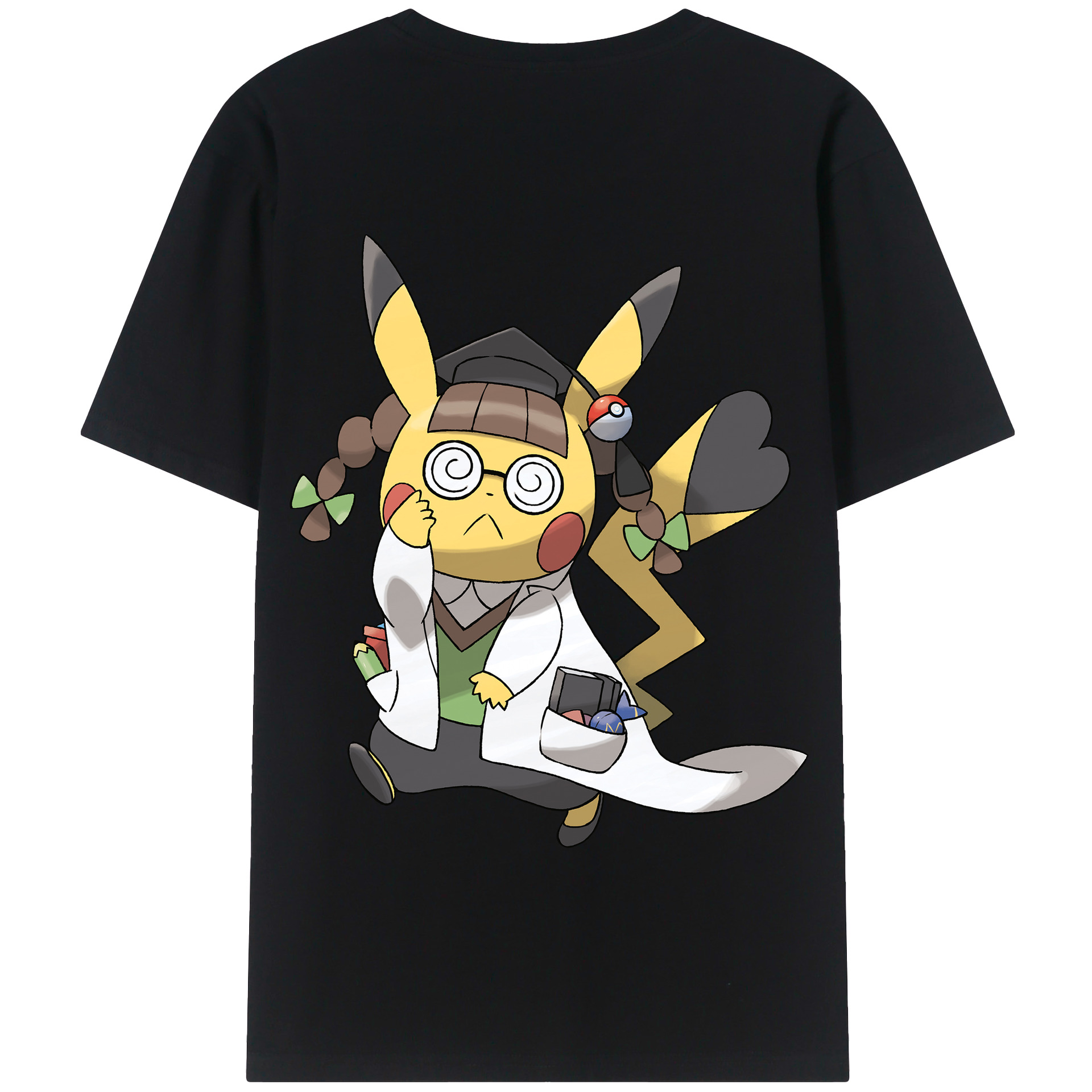 （画像用） ポケットモンスター Pokémon 綿100％半袖Tシャツ（背面プリント）