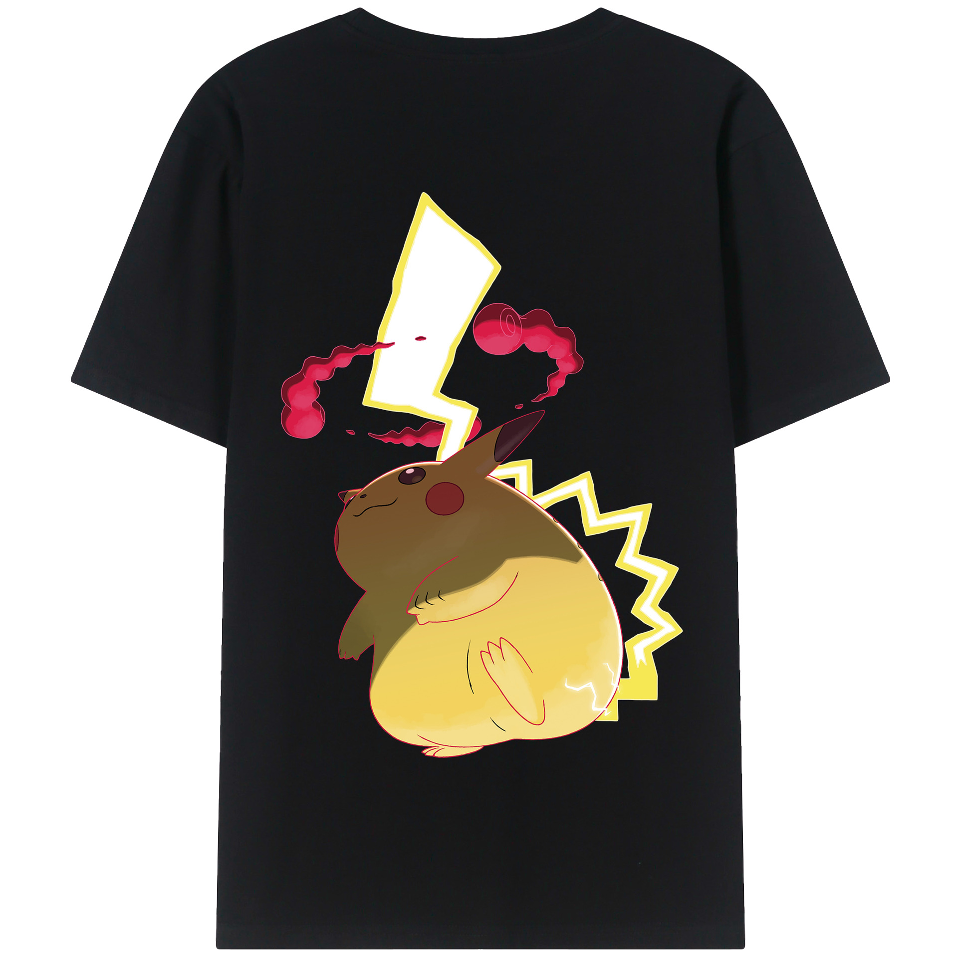 （画像用） ポケットモンスター Pokémon 綿100％半袖Tシャツ（背面プリント）