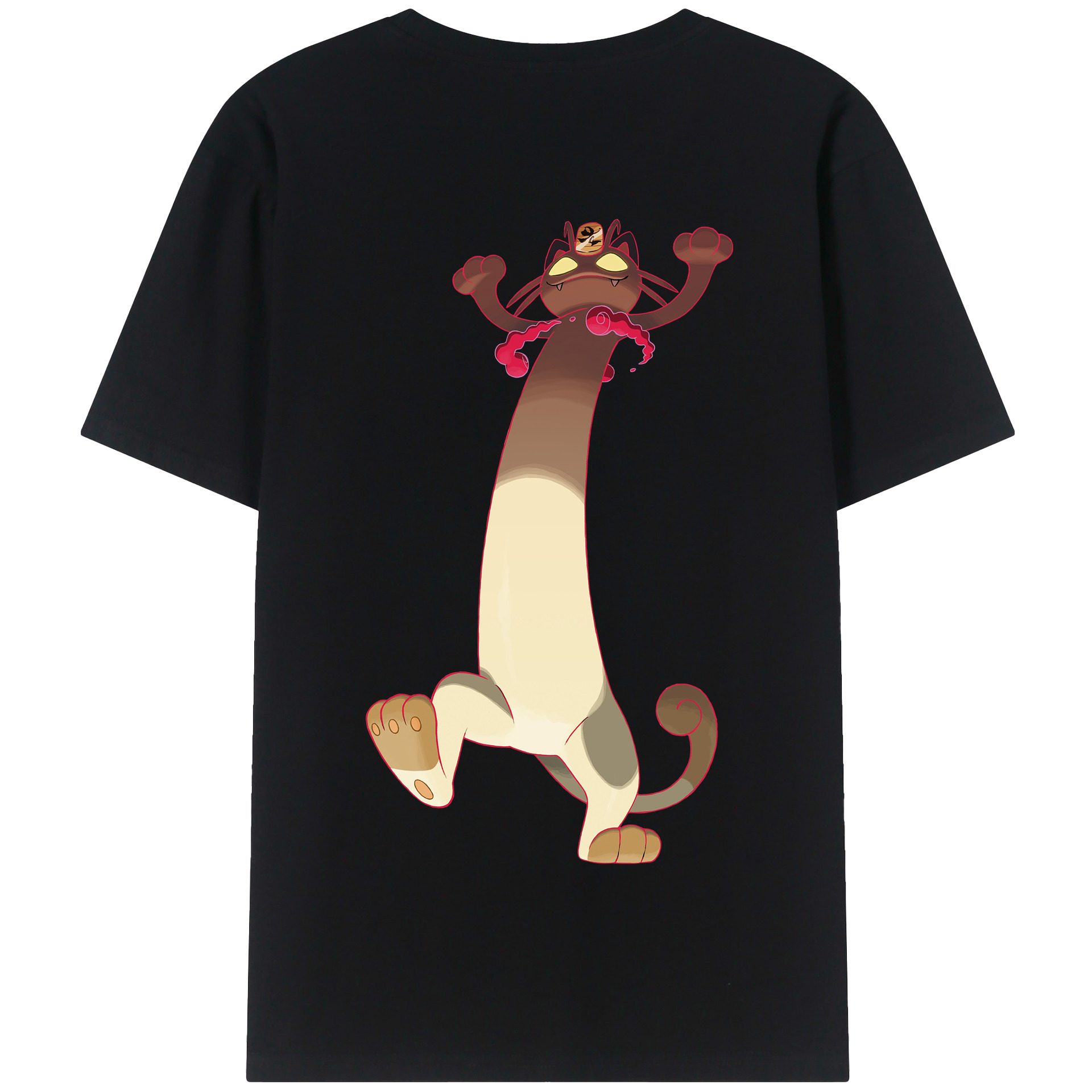（画像用） ポケットモンスター Pokémon 綿100％半袖Tシャツ（背面プリント）