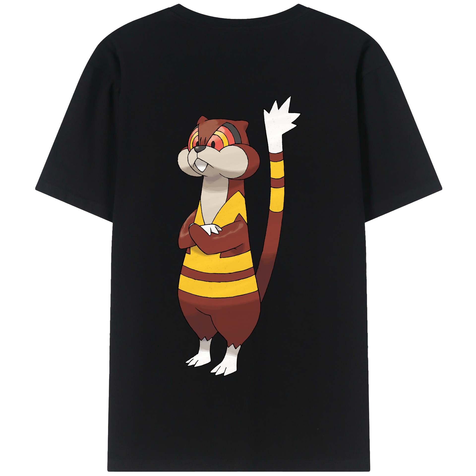 （画像用） ポケットモンスター Pokémon 綿100％半袖Tシャツ（背面プリント）