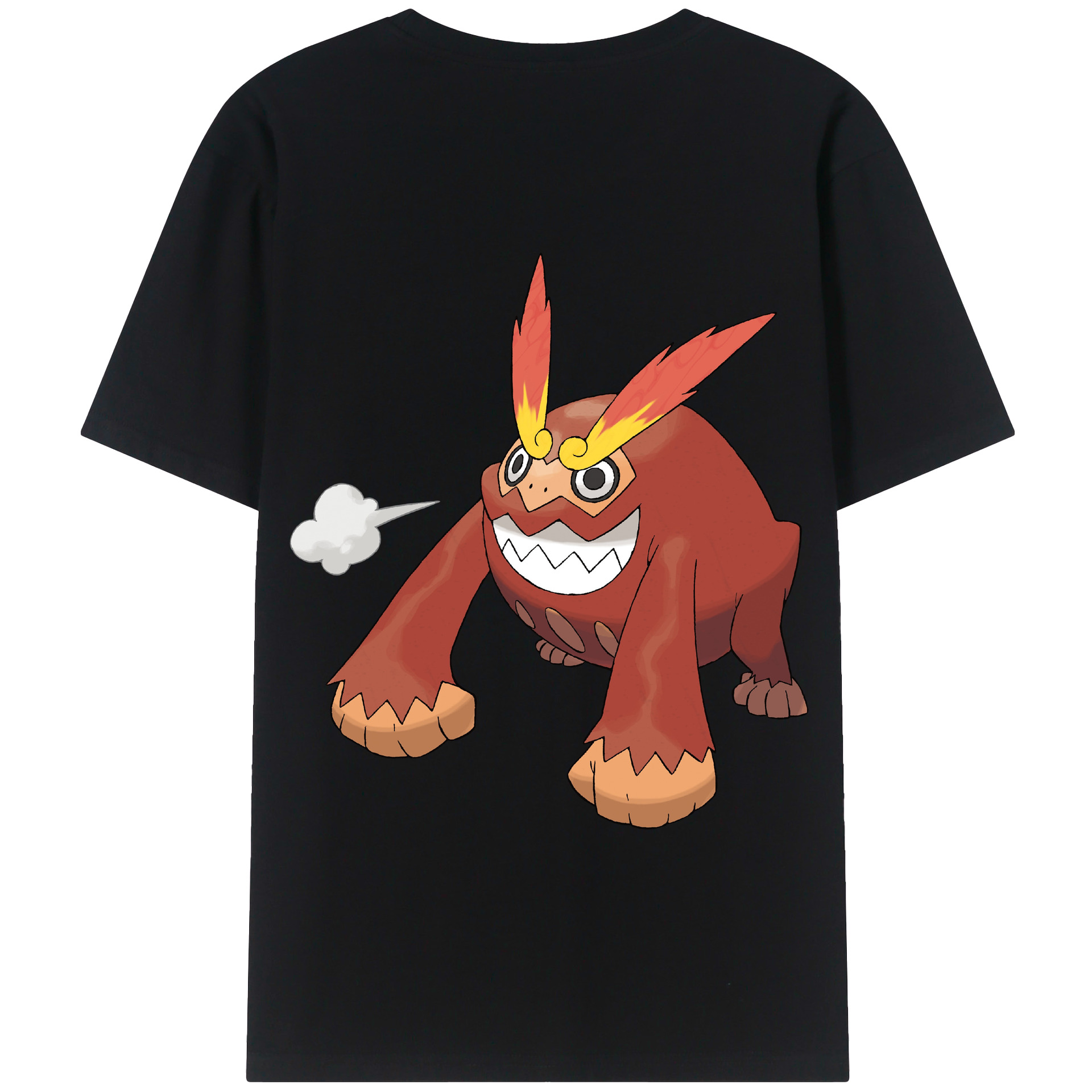 （画像用） ポケットモンスター Pokémon 綿100％半袖Tシャツ（背面プリント）
