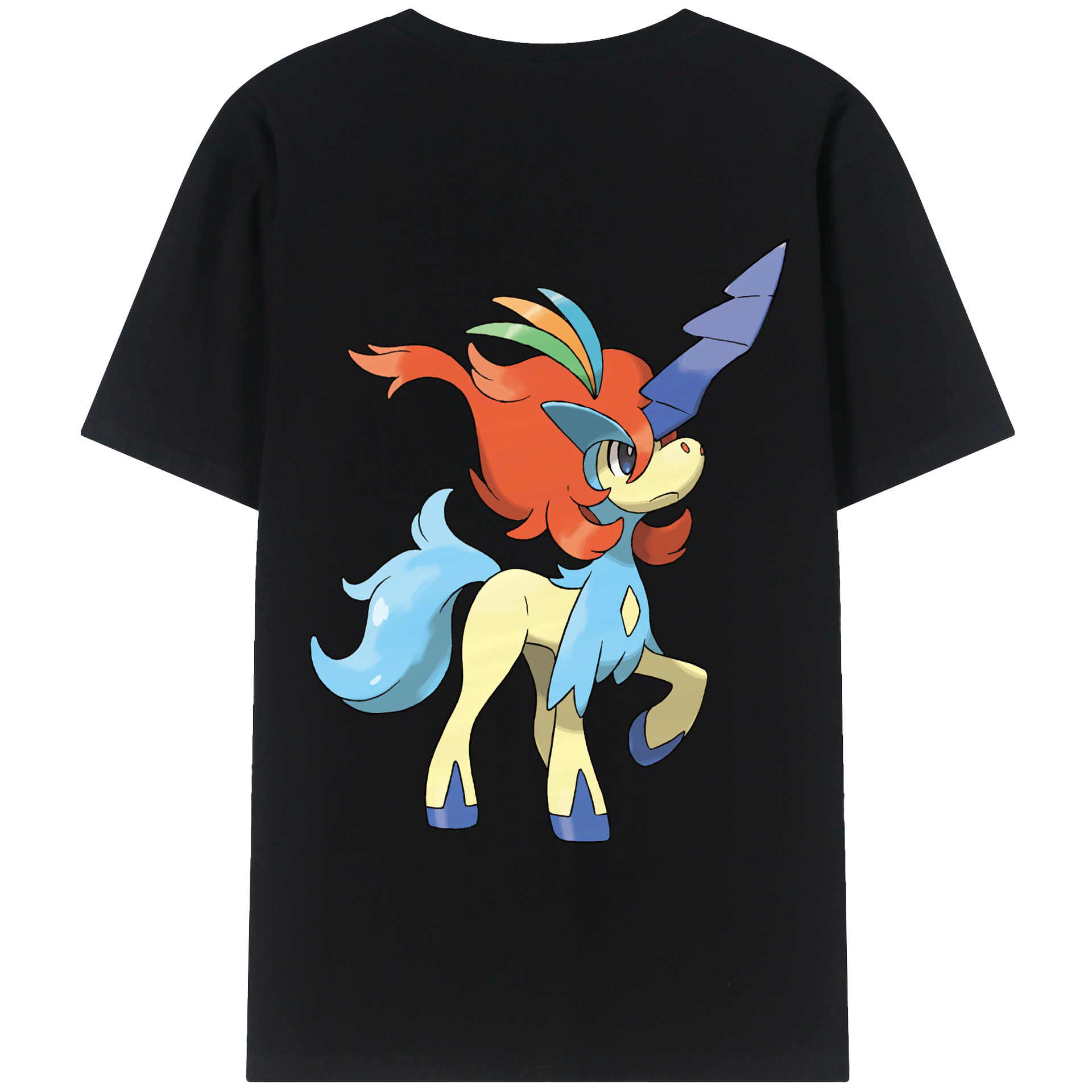 （画像用） ポケットモンスター Pokémon 綿100％半袖Tシャツ（背面プリント）