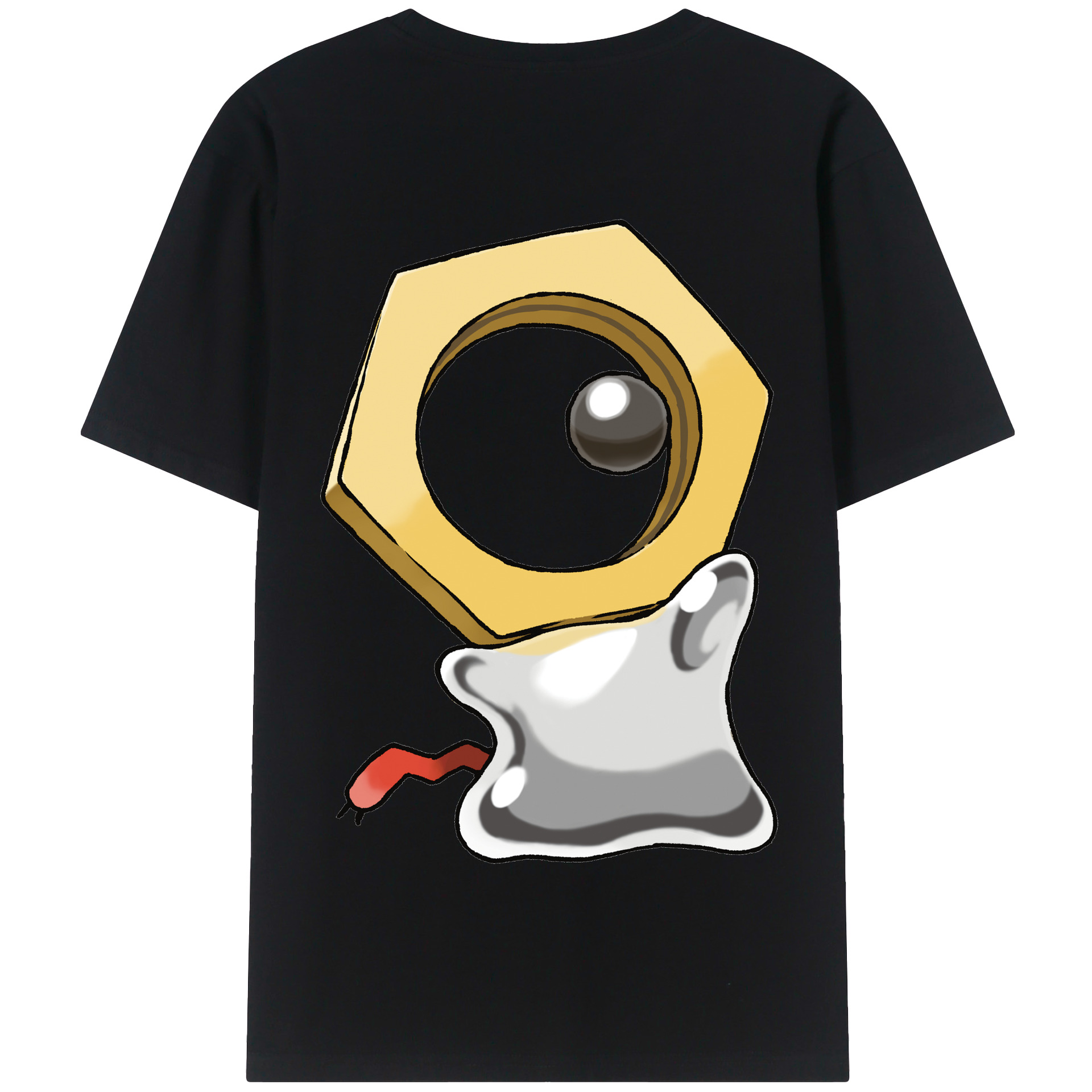 （画像用） ポケットモンスター Pokémon 綿100％半袖Tシャツ（背面プリント）