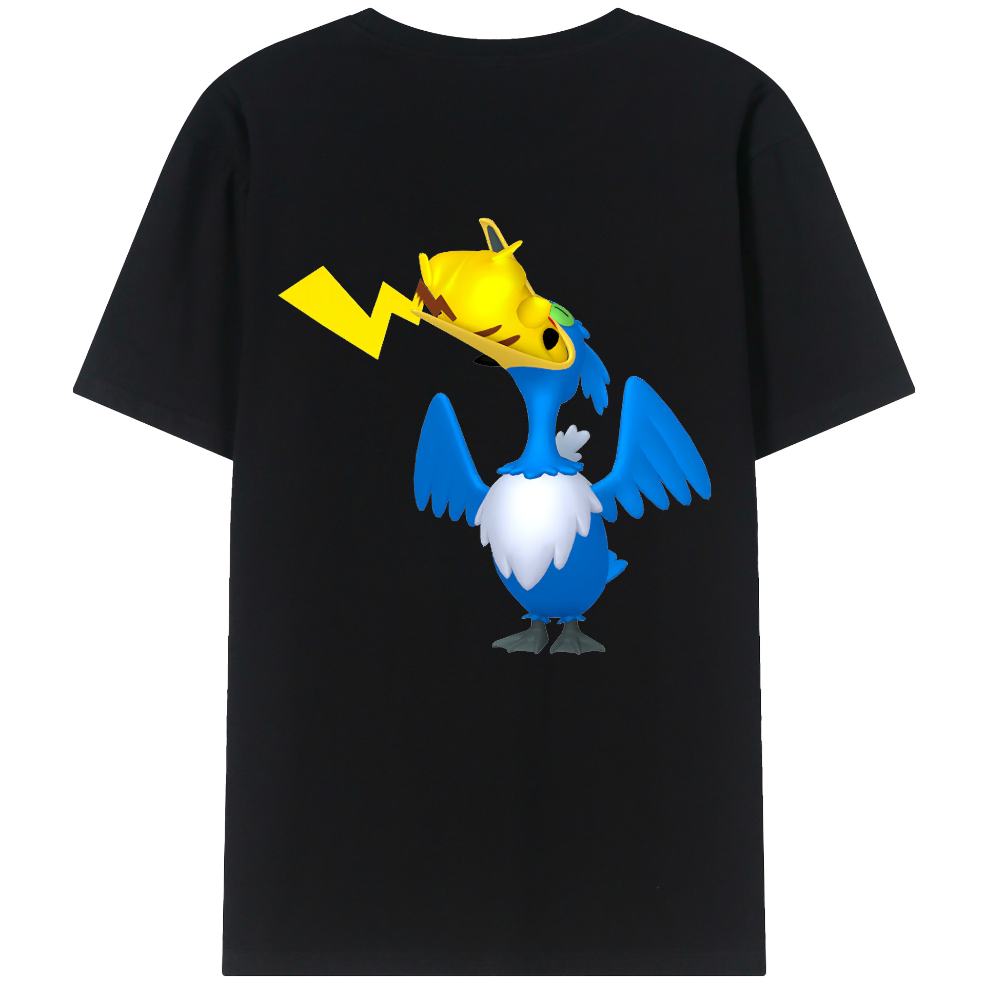 （画像用） ポケットモンスター Pokémon 綿100％半袖Tシャツ（背面プリント）
