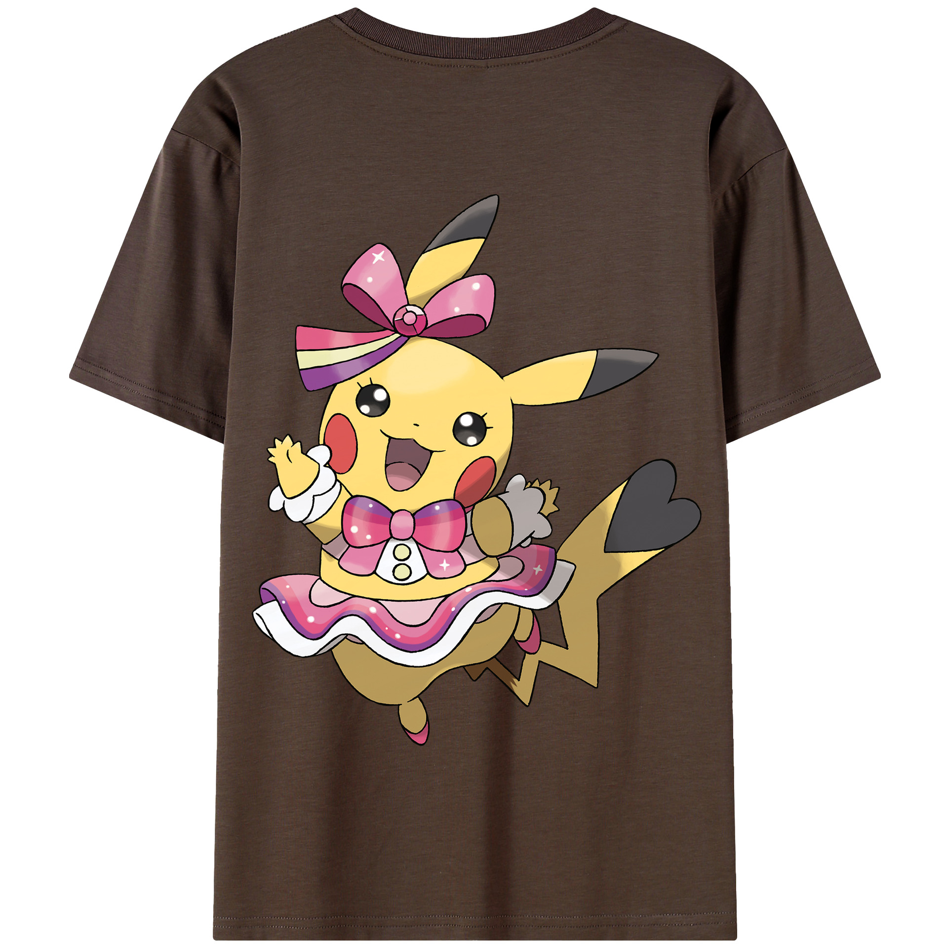 （画像用） ポケットモンスター Pokémon 綿100％半袖Tシャツ（背面プリント）