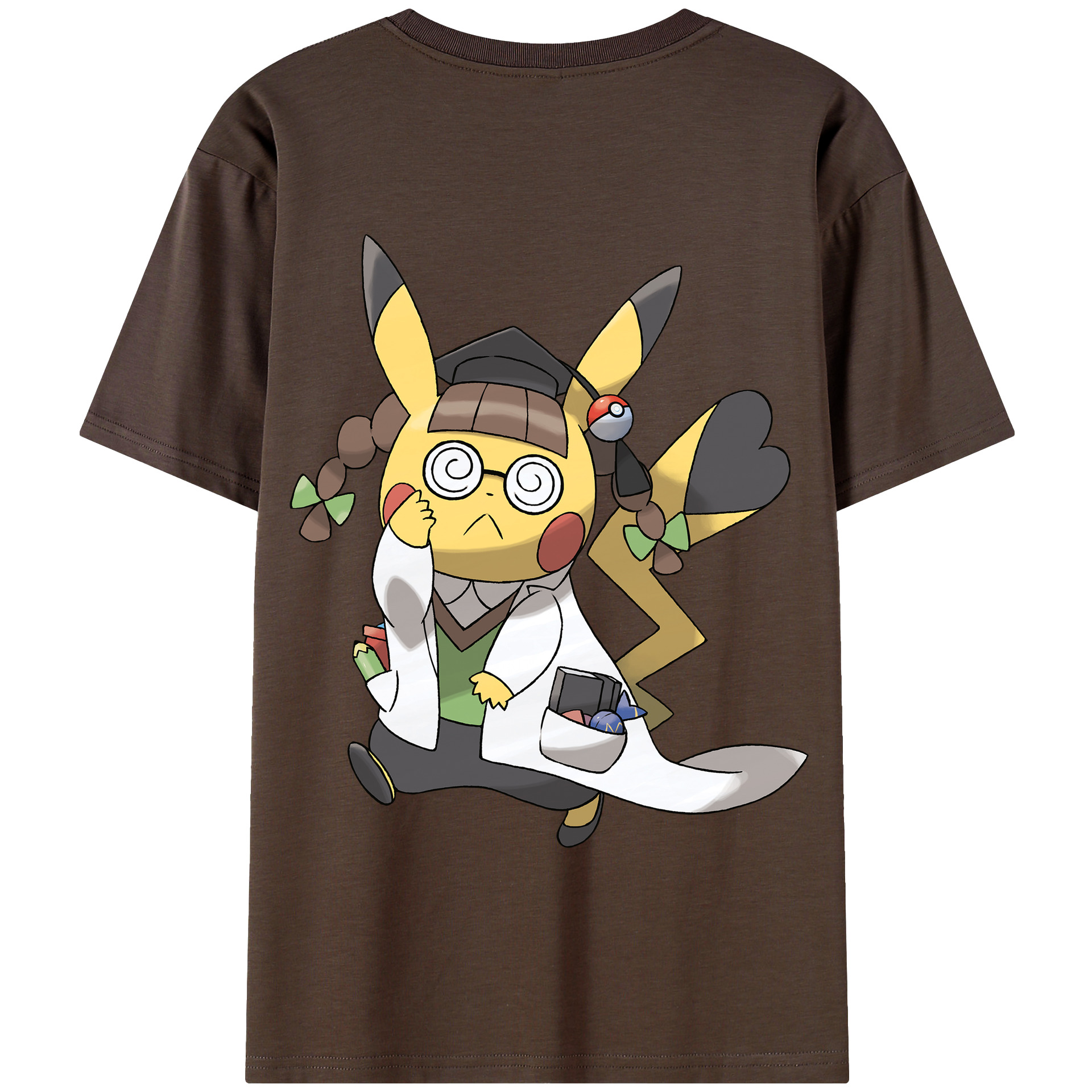 （画像用） ポケットモンスター Pokémon 綿100％半袖Tシャツ（背面プリント）