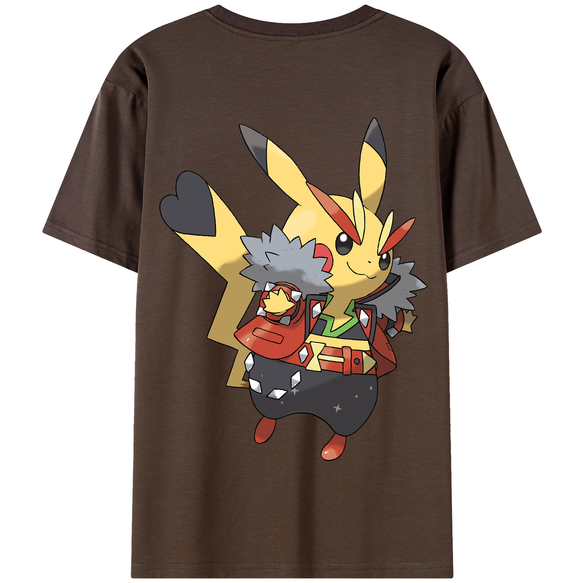 （画像用） ポケットモンスター Pokémon 綿100％半袖Tシャツ（背面プリント）