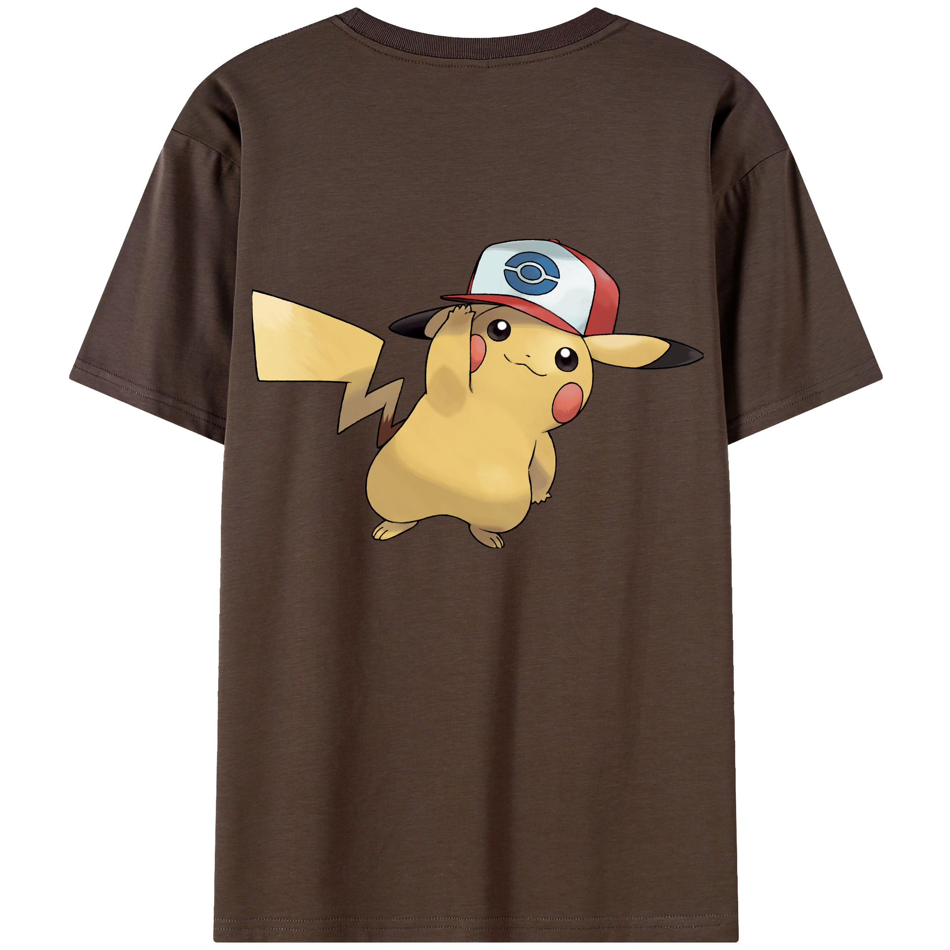 （画像用） ポケットモンスター Pokémon 綿100％半袖Tシャツ（背面プリント）