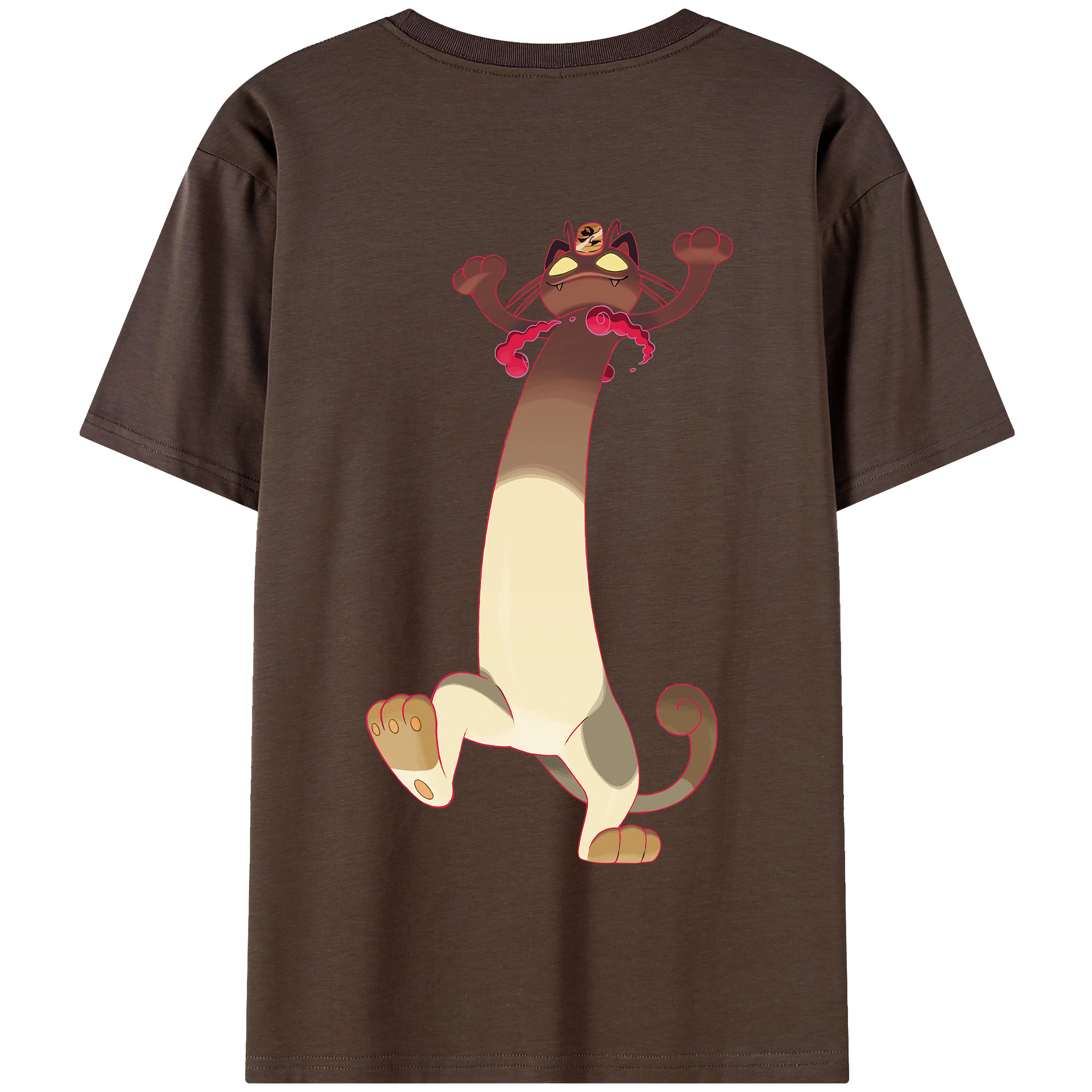 （画像用） ポケットモンスター Pokémon 綿100％半袖Tシャツ（背面プリント）