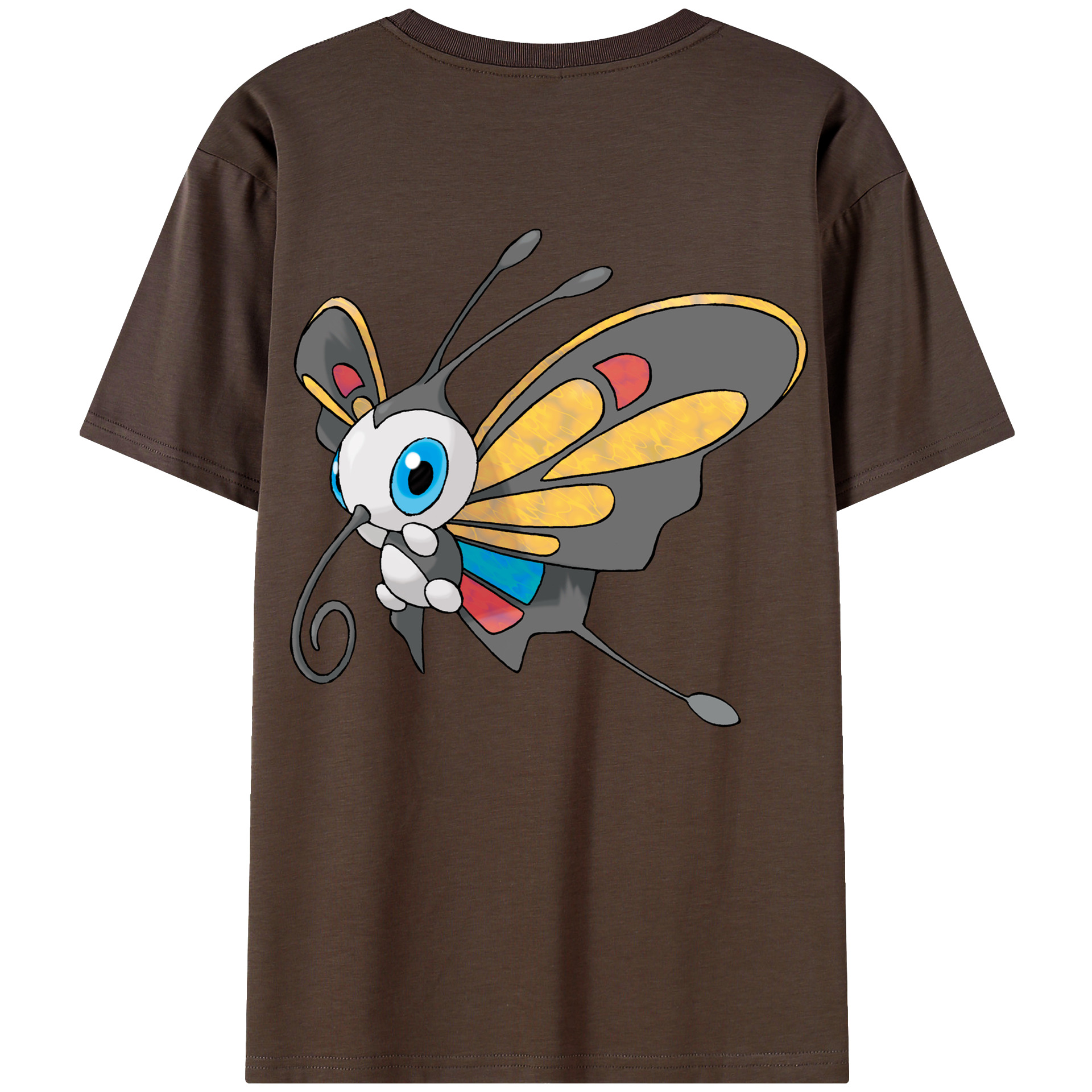 （画像用） ポケットモンスター Pokémon 綿100％半袖Tシャツ（背面プリント）
