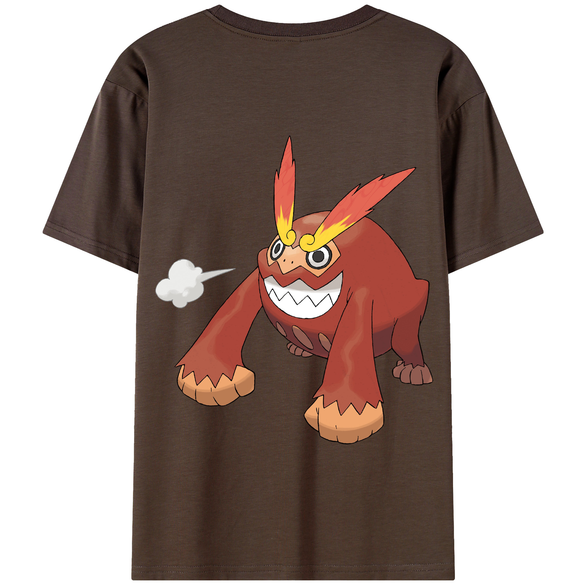 （画像用） ポケットモンスター Pokémon 綿100％半袖Tシャツ（背面プリント）
