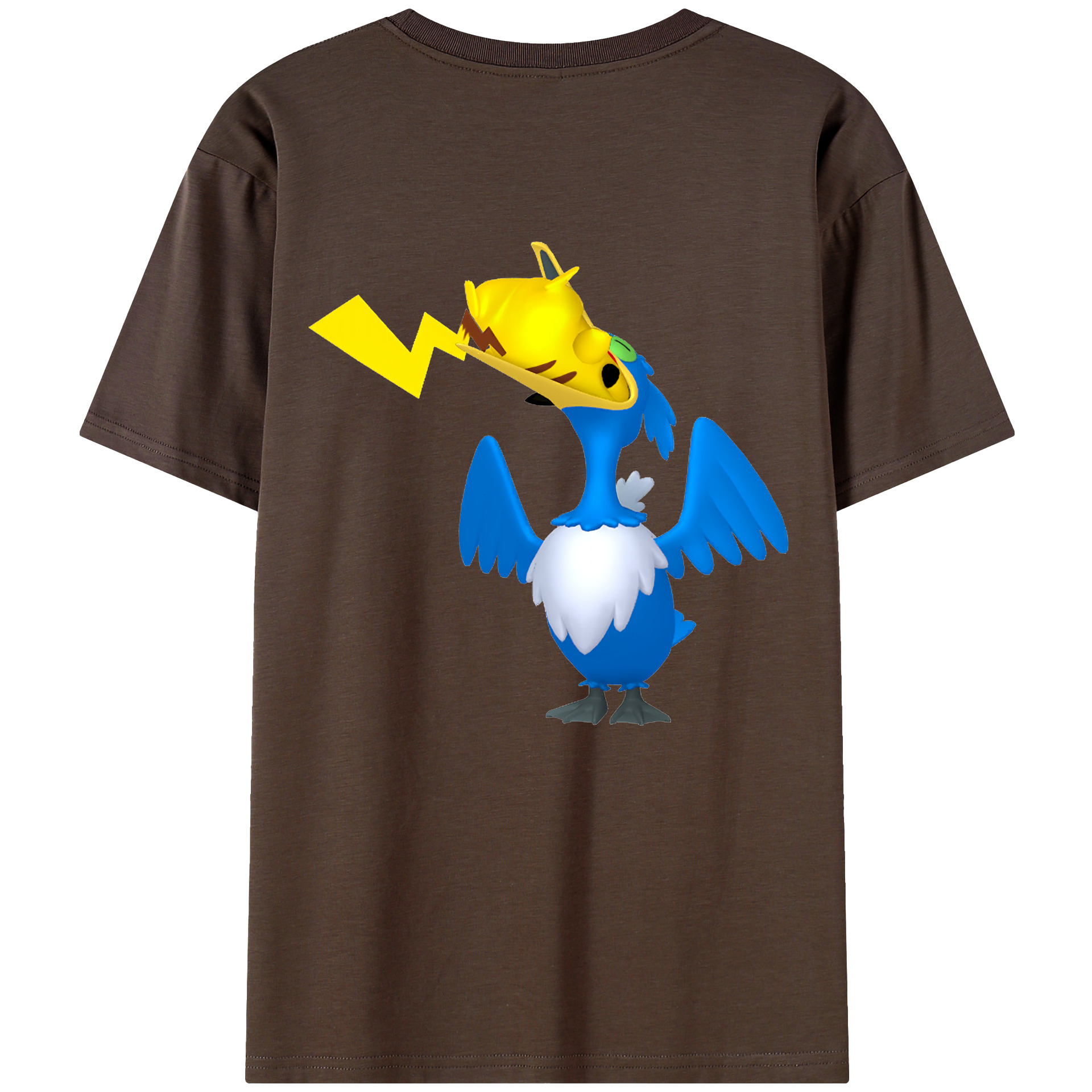 （画像用） ポケットモンスター Pokémon 綿100％半袖Tシャツ（背面プリント）