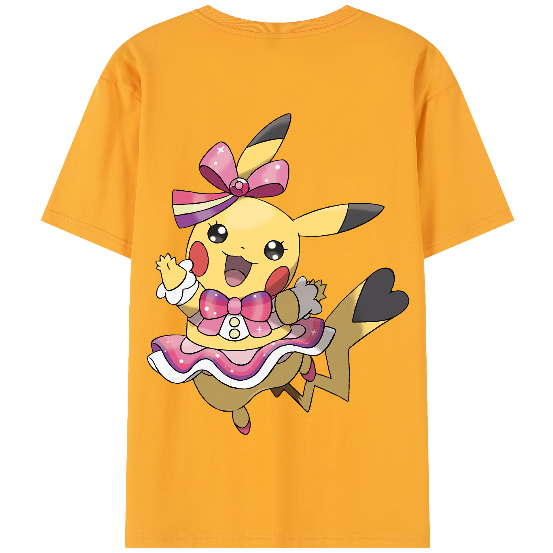 （画像用） ポケットモンスター Pokémon 綿100％半袖Tシャツ（背面プリント）