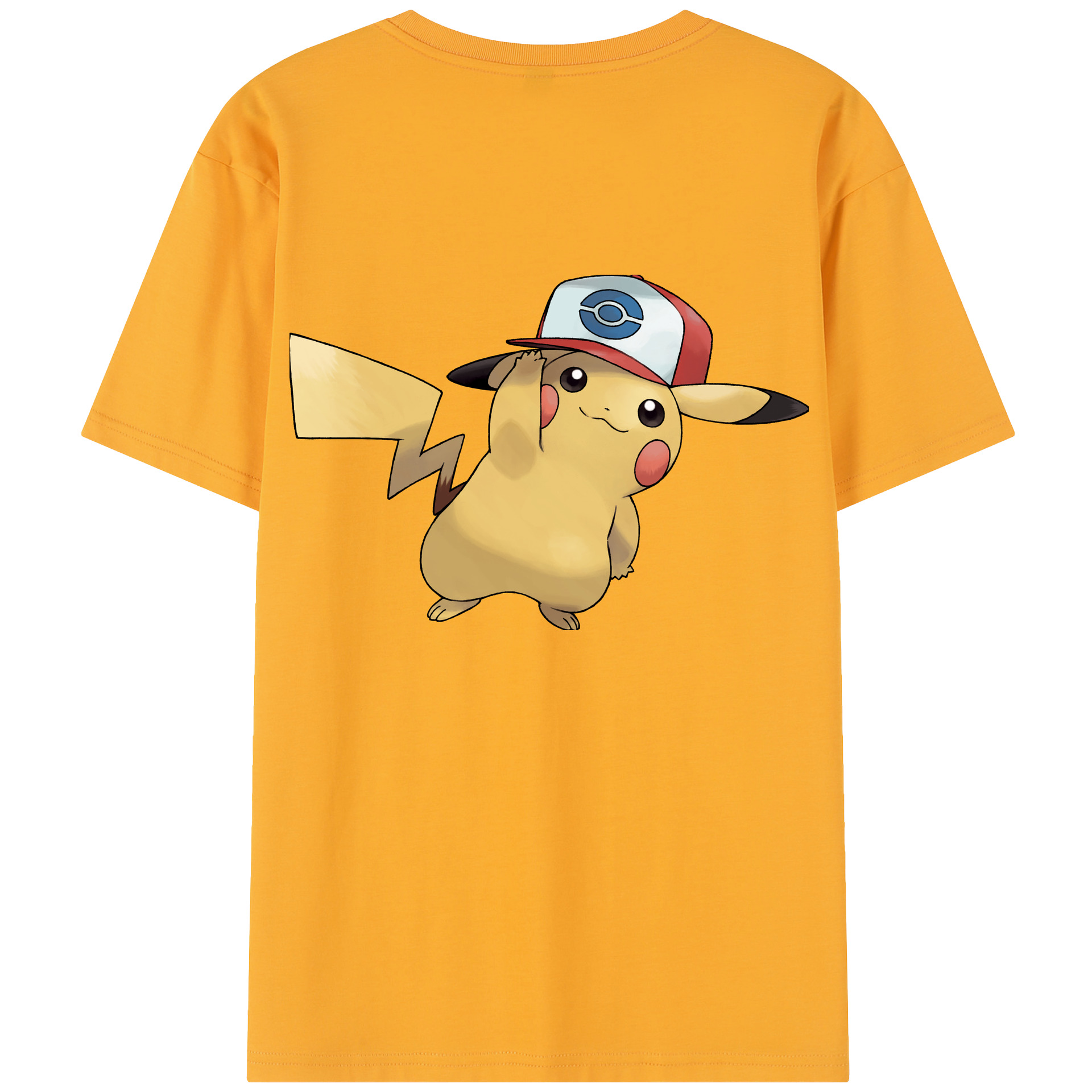 （画像用） ポケットモンスター Pokémon 綿100％半袖Tシャツ（背面プリント）