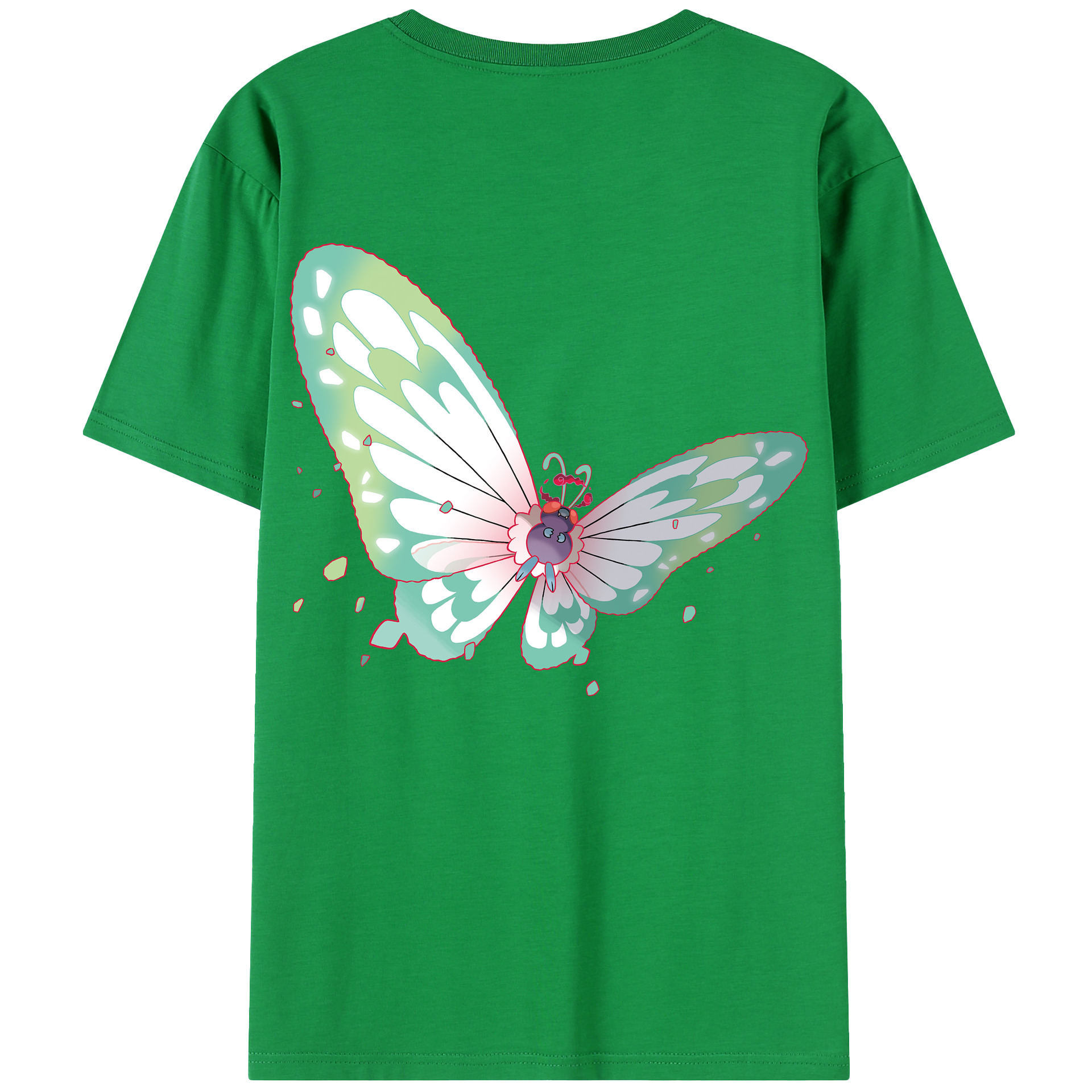 （画像用） ポケットモンスター Pokémon 綿100％半袖Tシャツ（背面プリント）