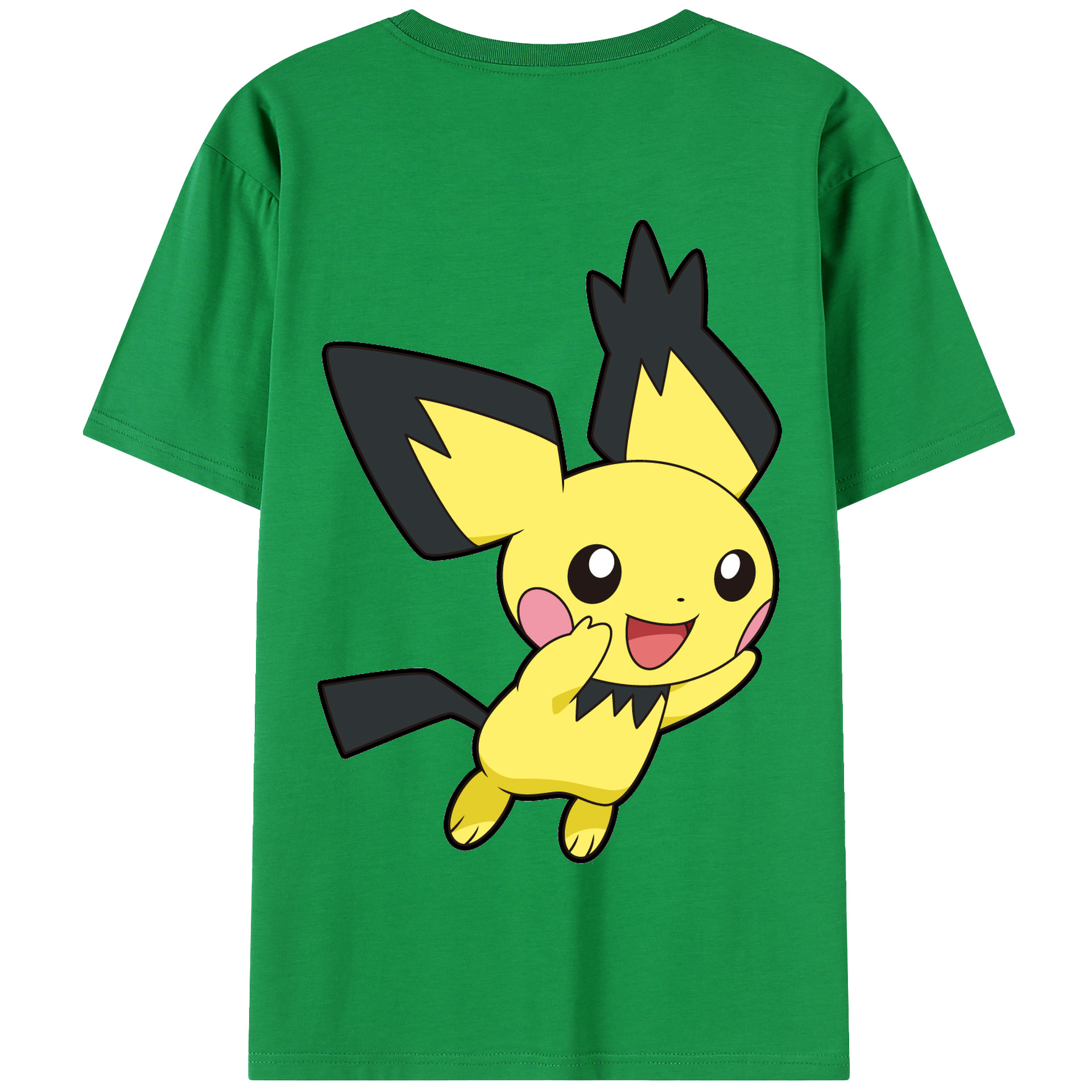 （画像用） ポケットモンスター Pokémon 綿100％半袖Tシャツ（背面プリント）