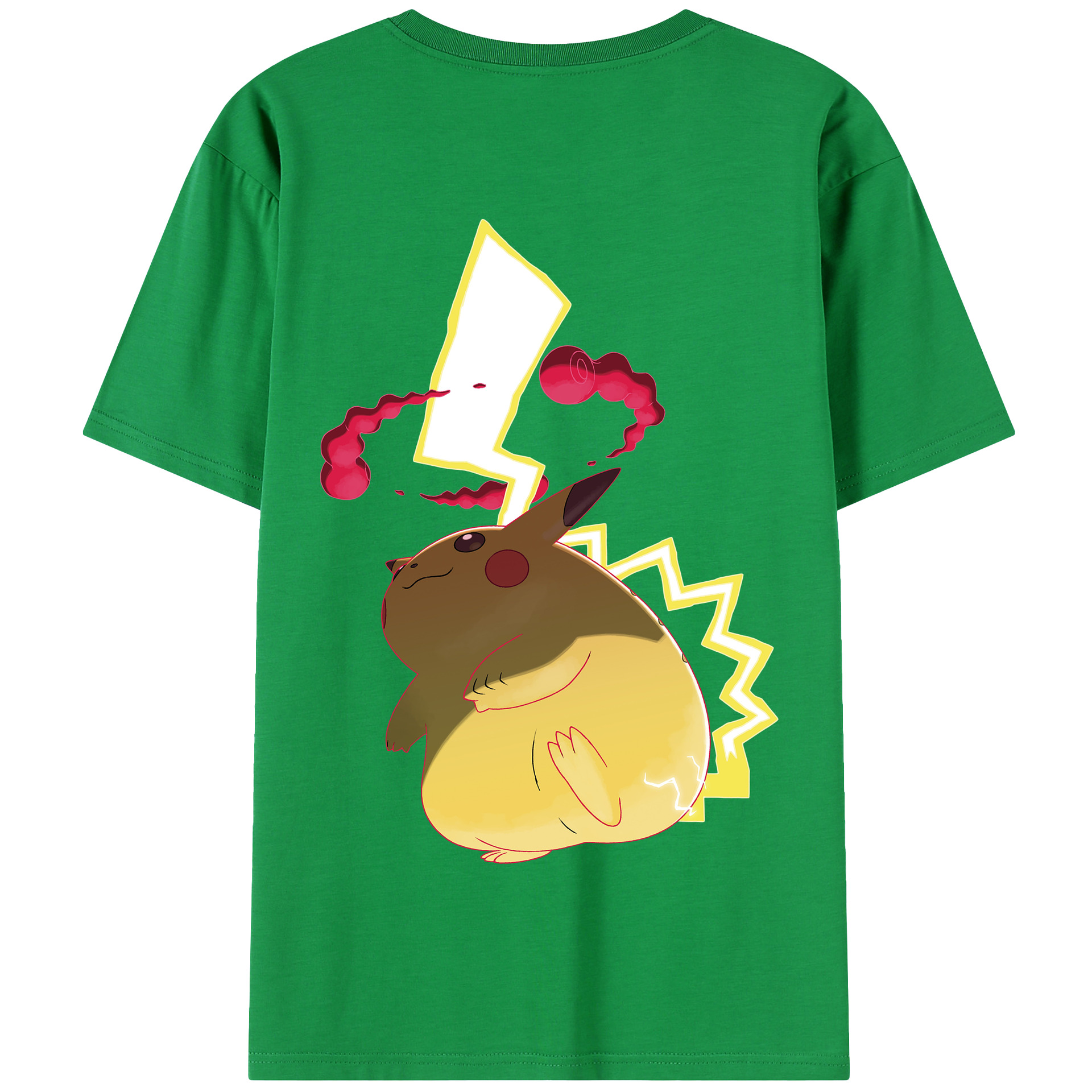 （画像用） ポケットモンスター Pokémon 綿100％半袖Tシャツ（背面プリント）