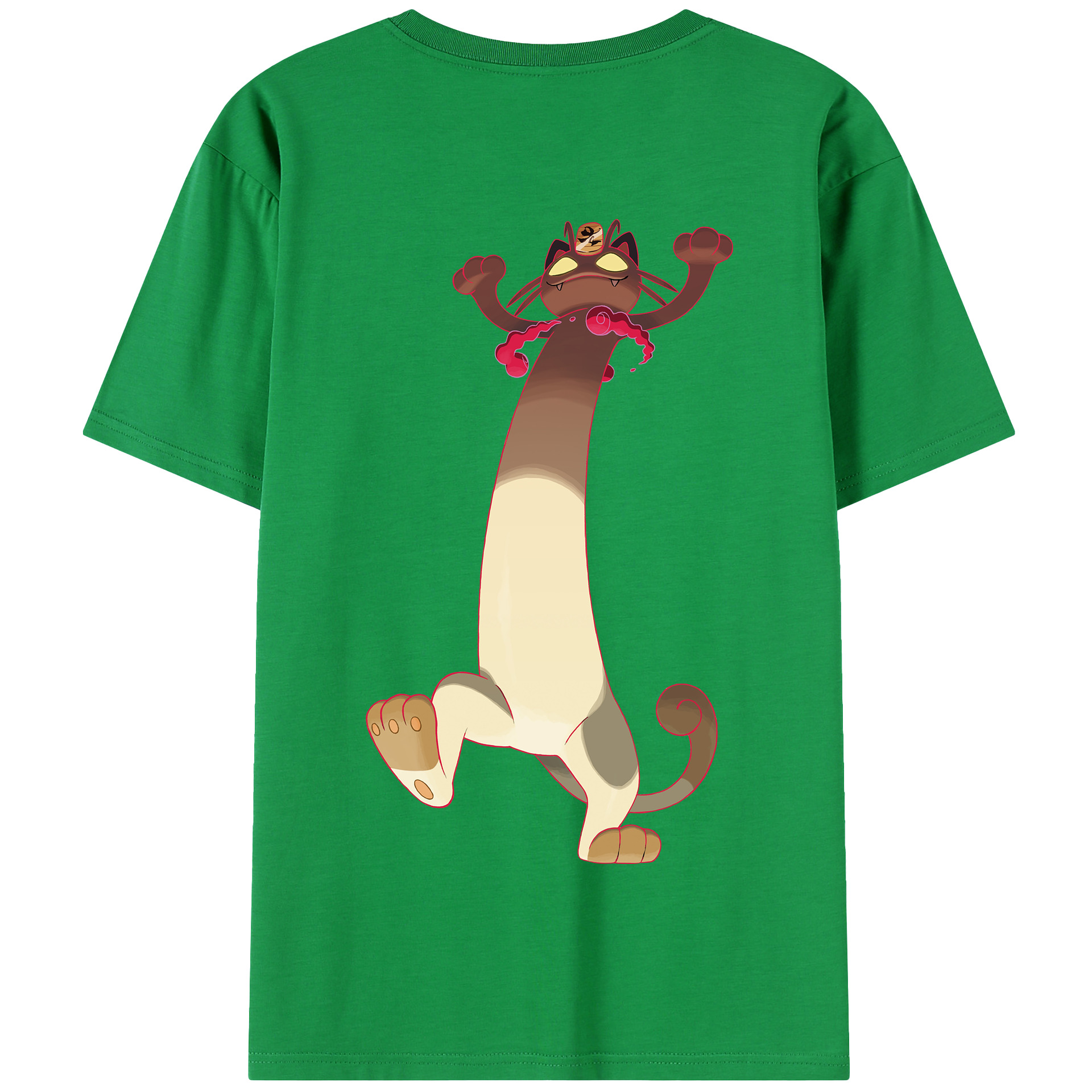 （画像用） ポケットモンスター Pokémon 綿100％半袖Tシャツ（背面プリント）