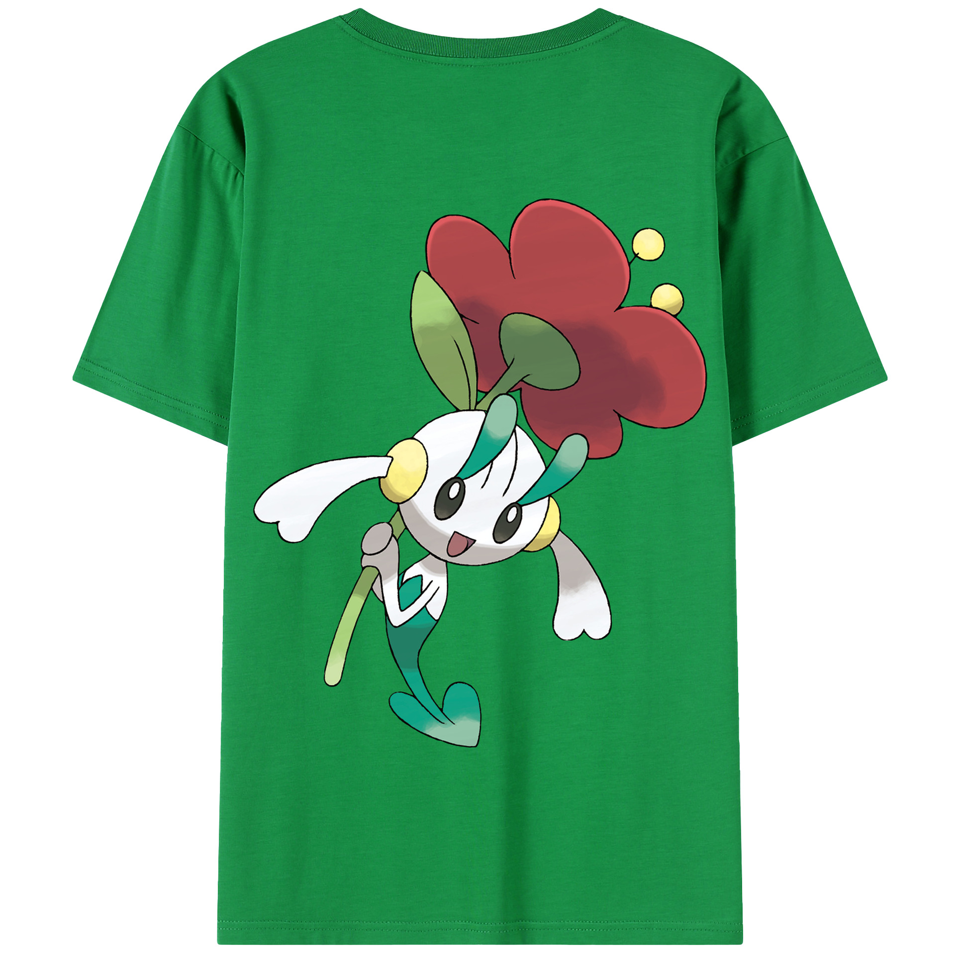 （画像用） ポケットモンスター Pokémon 綿100％半袖Tシャツ（背面プリント）