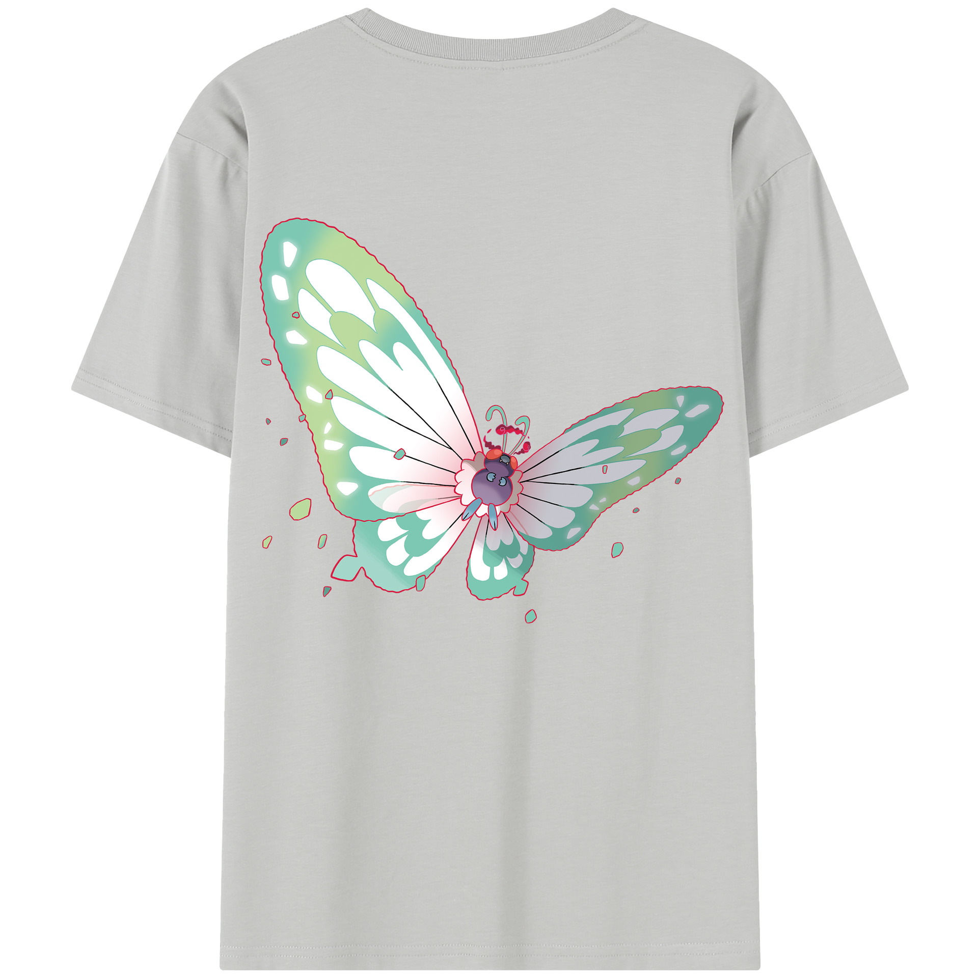 （画像用） ポケットモンスター Pokémon 綿100％半袖Tシャツ（背面プリント）