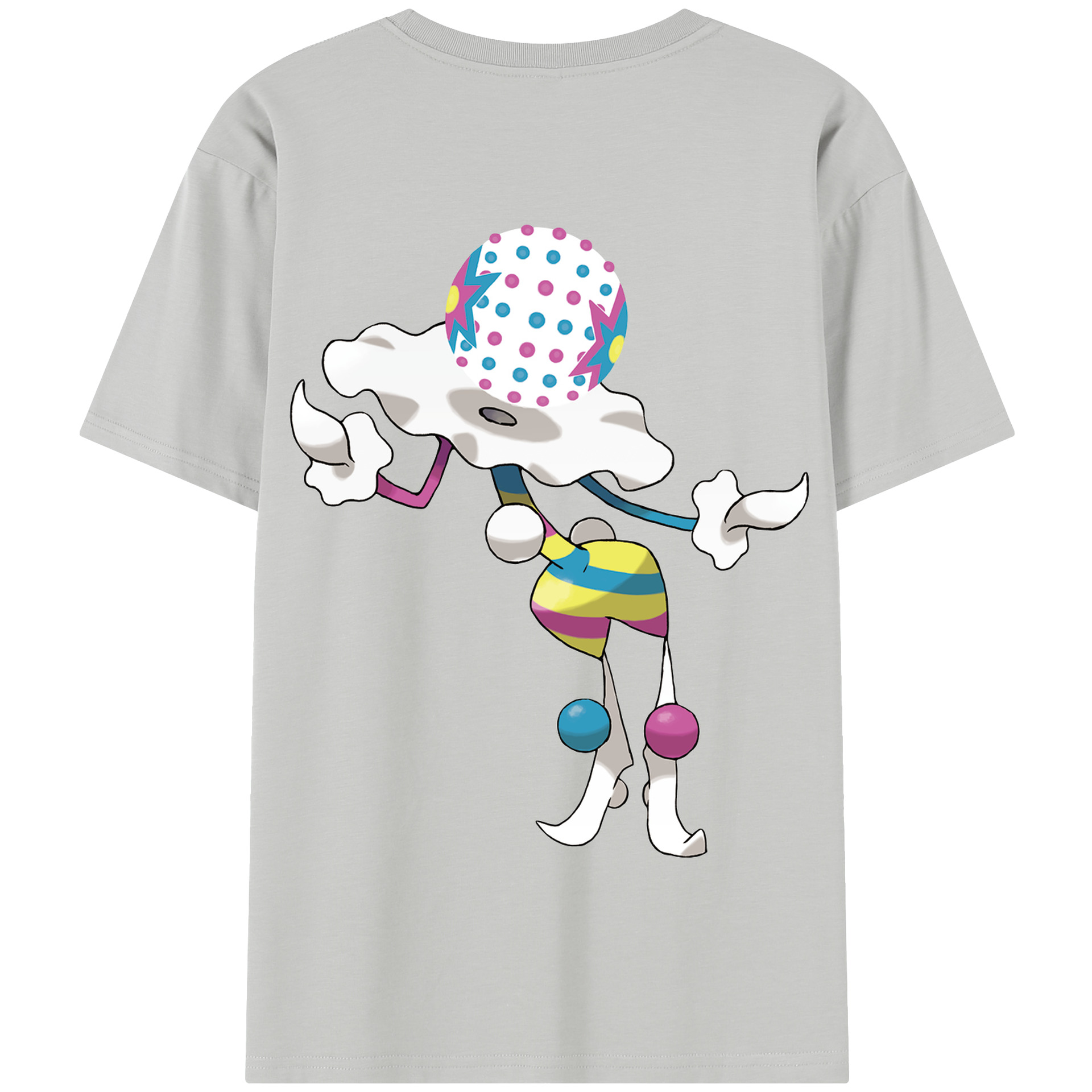 （画像用） ポケットモンスター Pokémon 綿100％半袖Tシャツ（背面プリント）