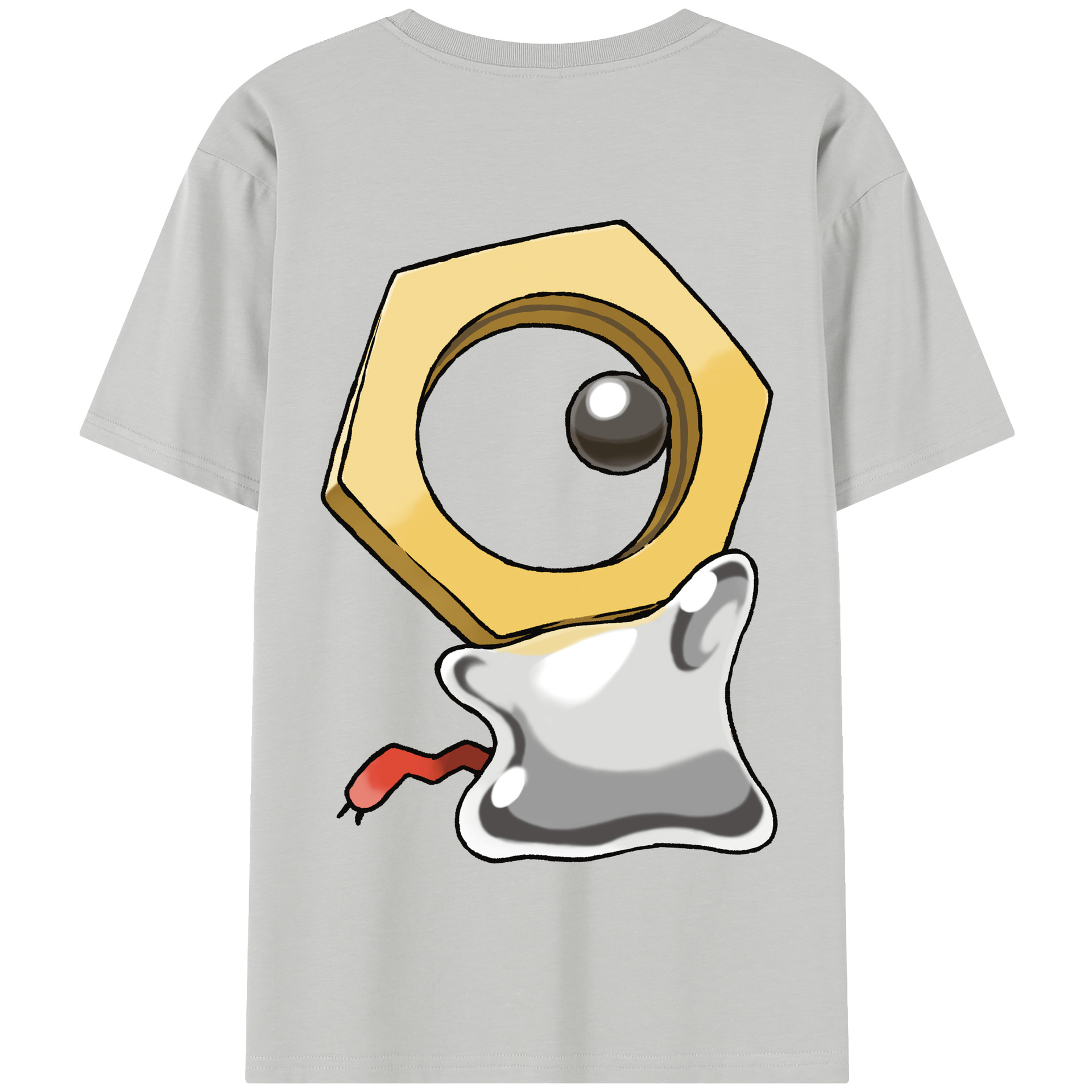 （画像用） ポケットモンスター Pokémon 綿100％半袖Tシャツ（背面プリント）