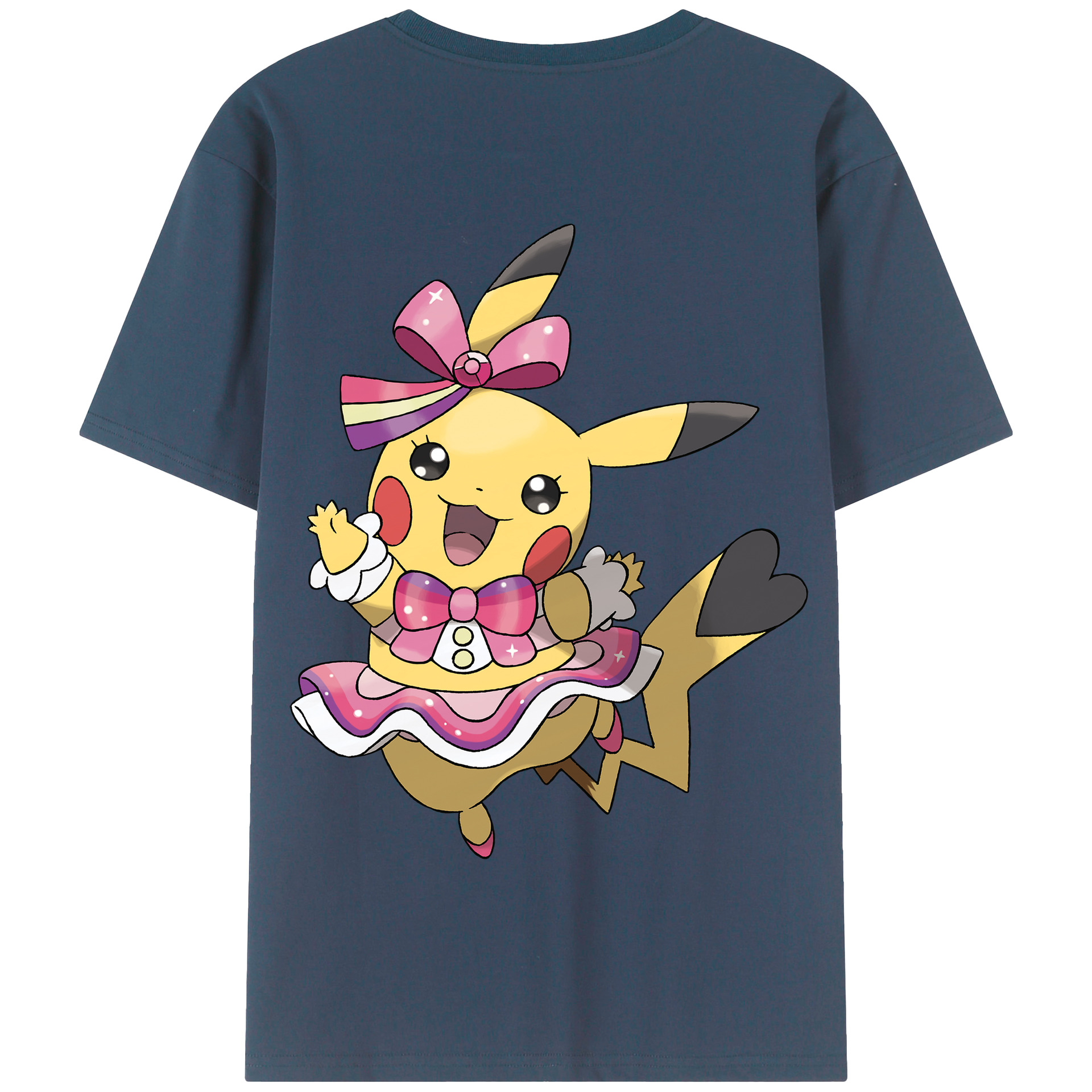 （画像用） ポケットモンスター Pokémon 綿100％半袖Tシャツ（背面プリント）