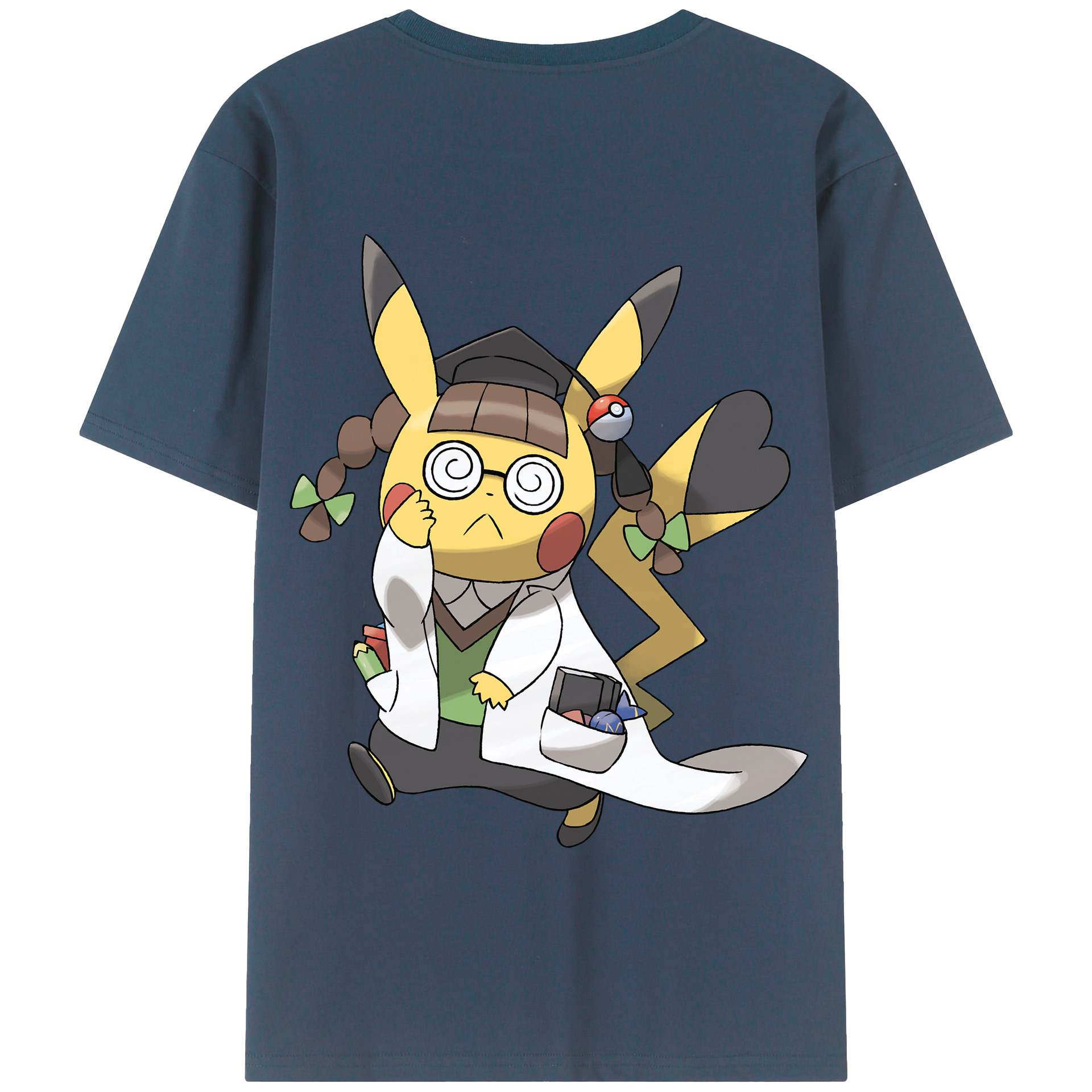 （画像用） ポケットモンスター Pokémon 綿100％半袖Tシャツ（背面プリント）