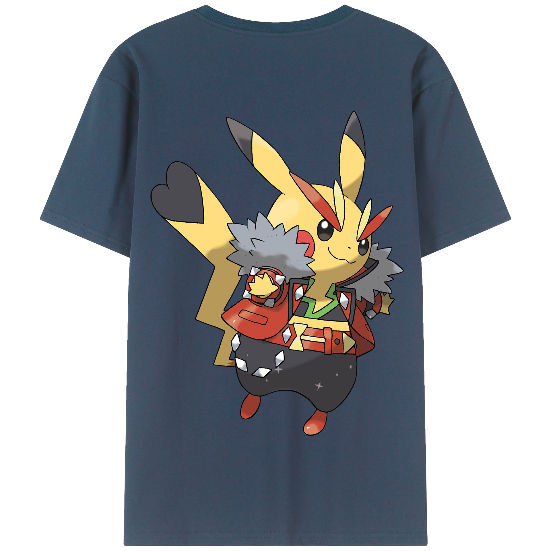 （画像用） ポケットモンスター Pokémon 綿100％半袖Tシャツ（背面プリント）