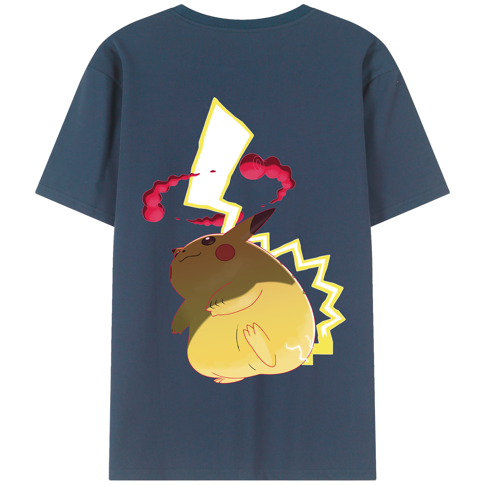 （画像用） ポケットモンスター Pokémon 綿100％半袖Tシャツ（背面プリント）