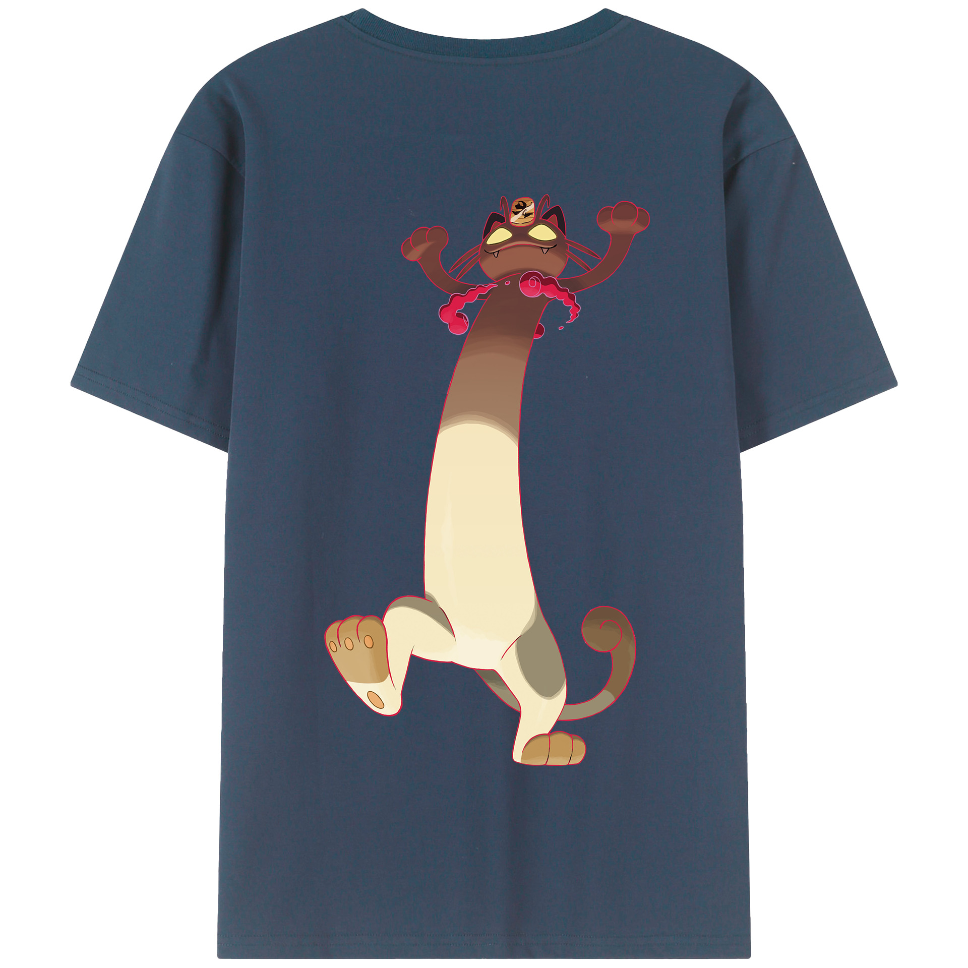 （画像用） ポケットモンスター Pokémon 綿100％半袖Tシャツ（背面プリント）