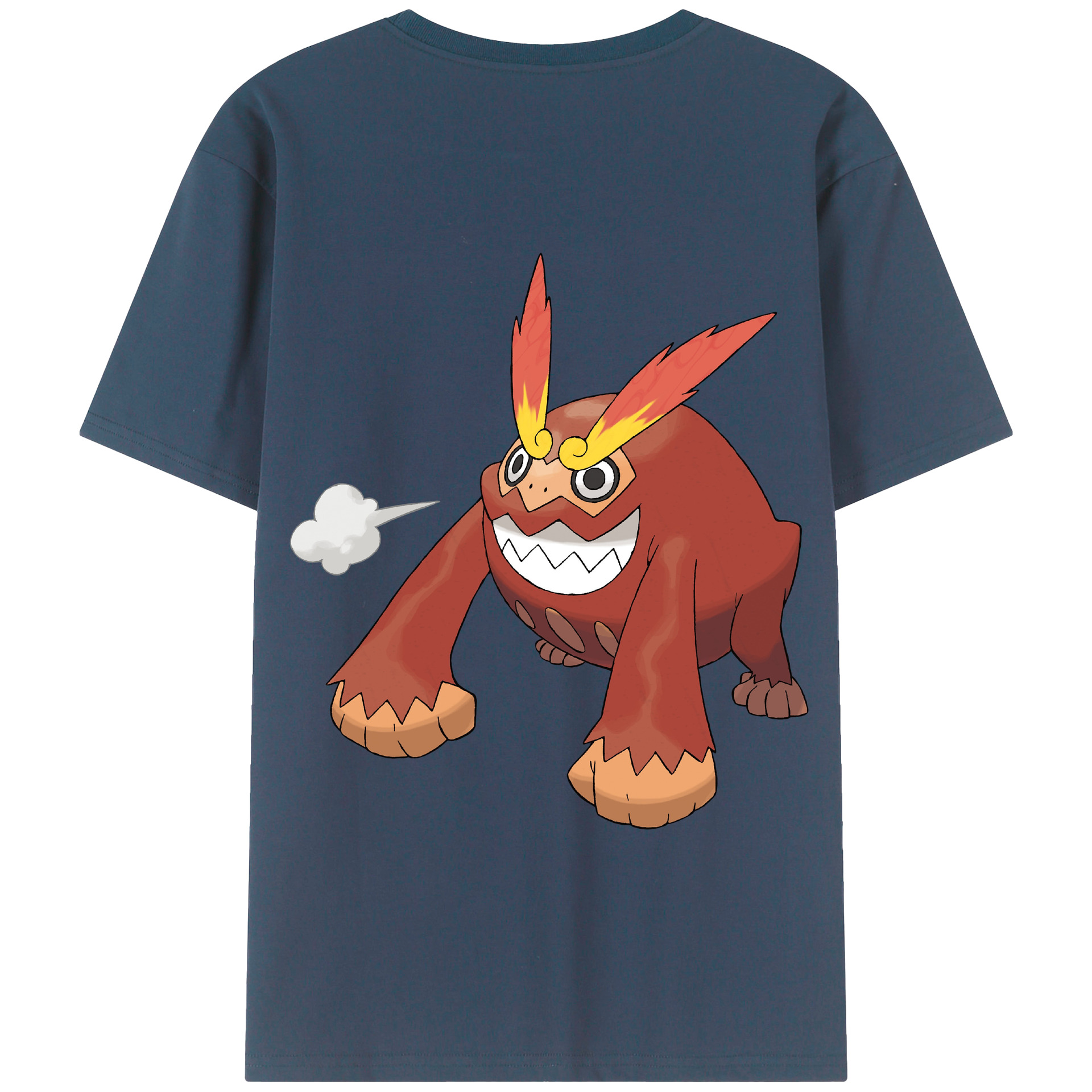 （画像用） ポケットモンスター Pokémon 綿100％半袖Tシャツ（背面プリント）