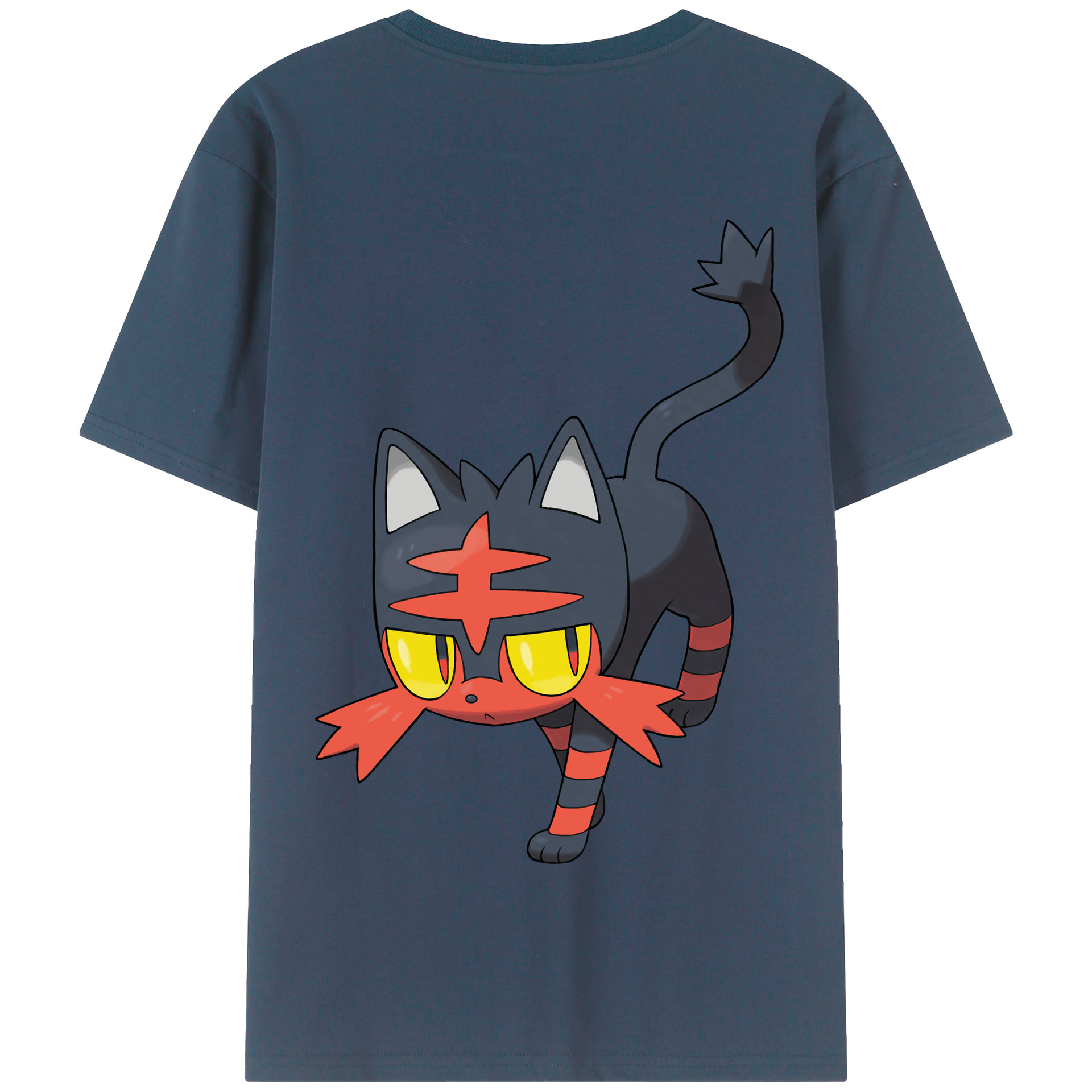 （画像用） ポケットモンスター Pokémon 綿100％半袖Tシャツ（背面プリント）