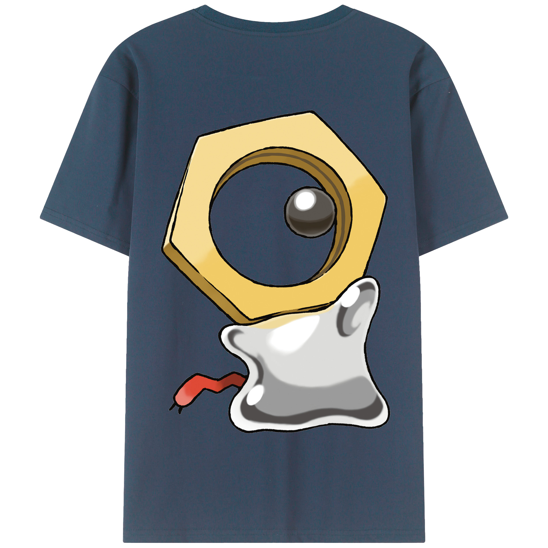 （画像用） ポケットモンスター Pokémon 綿100％半袖Tシャツ（背面プリント）