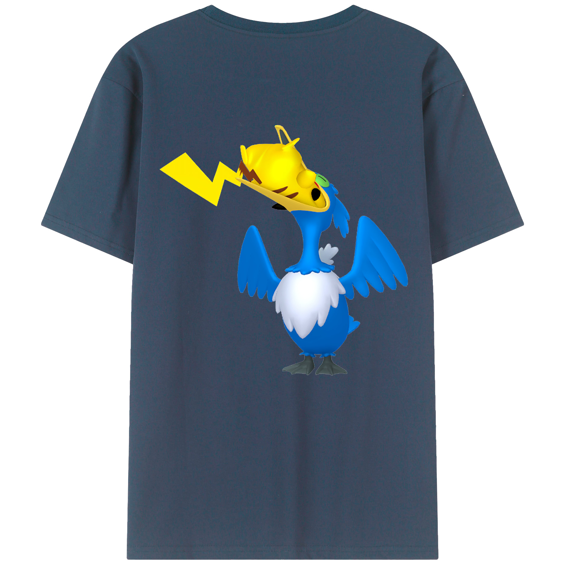 （画像用） ポケットモンスター Pokémon 綿100％半袖Tシャツ（背面プリント）