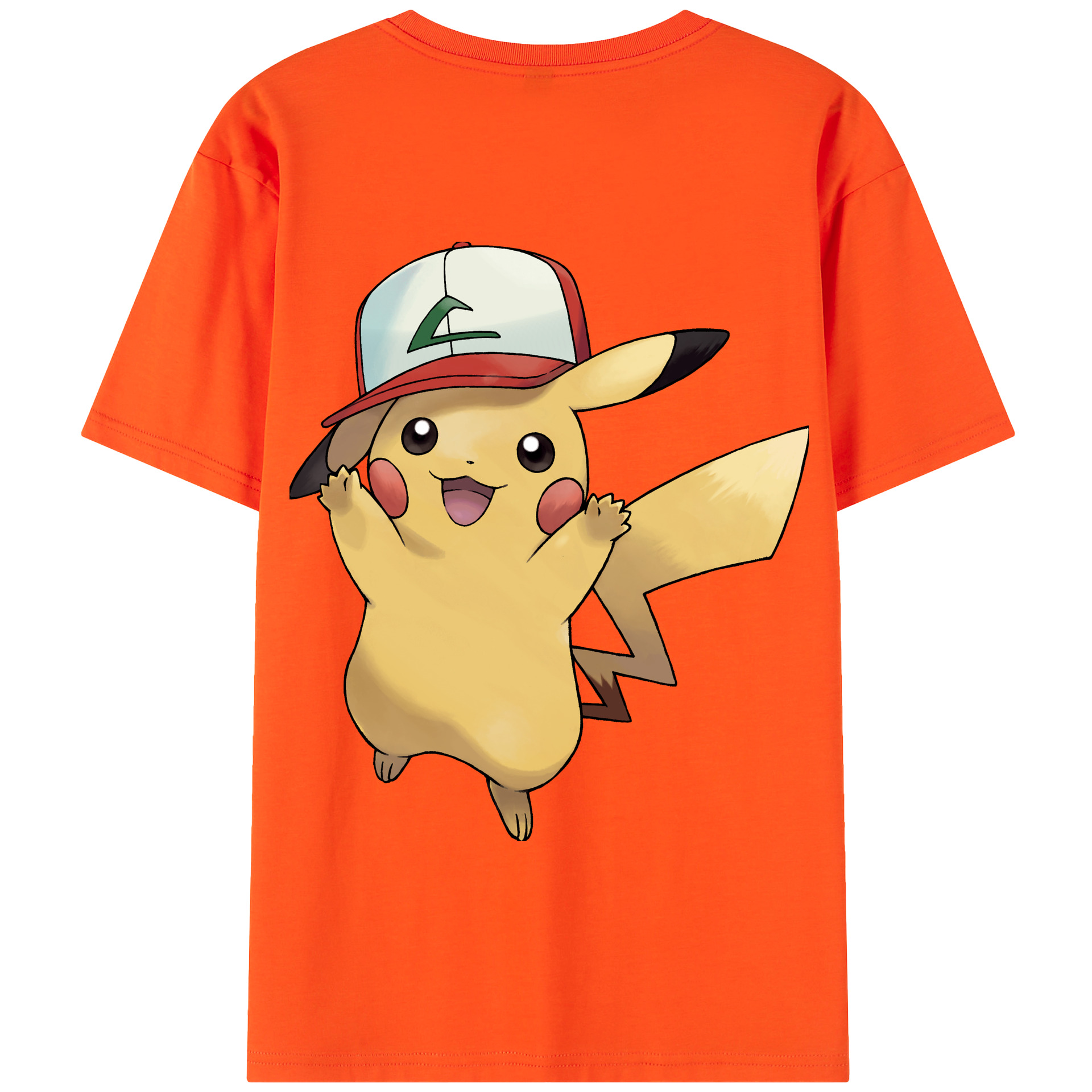 （画像用） ポケットモンスター Pokémon 綿100％半袖Tシャツ（背面プリント）