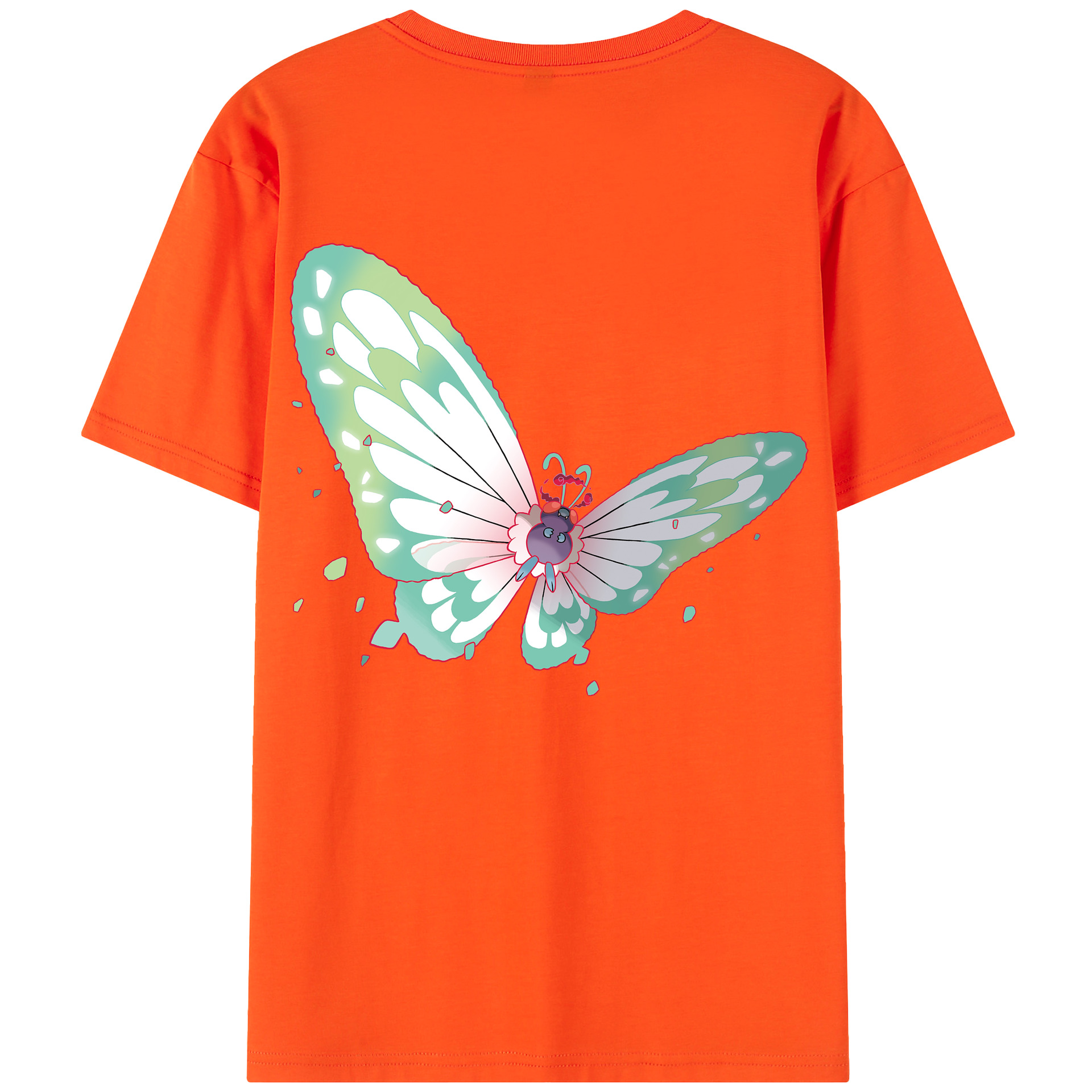 （画像用） ポケットモンスター Pokémon 綿100％半袖Tシャツ（背面プリント）