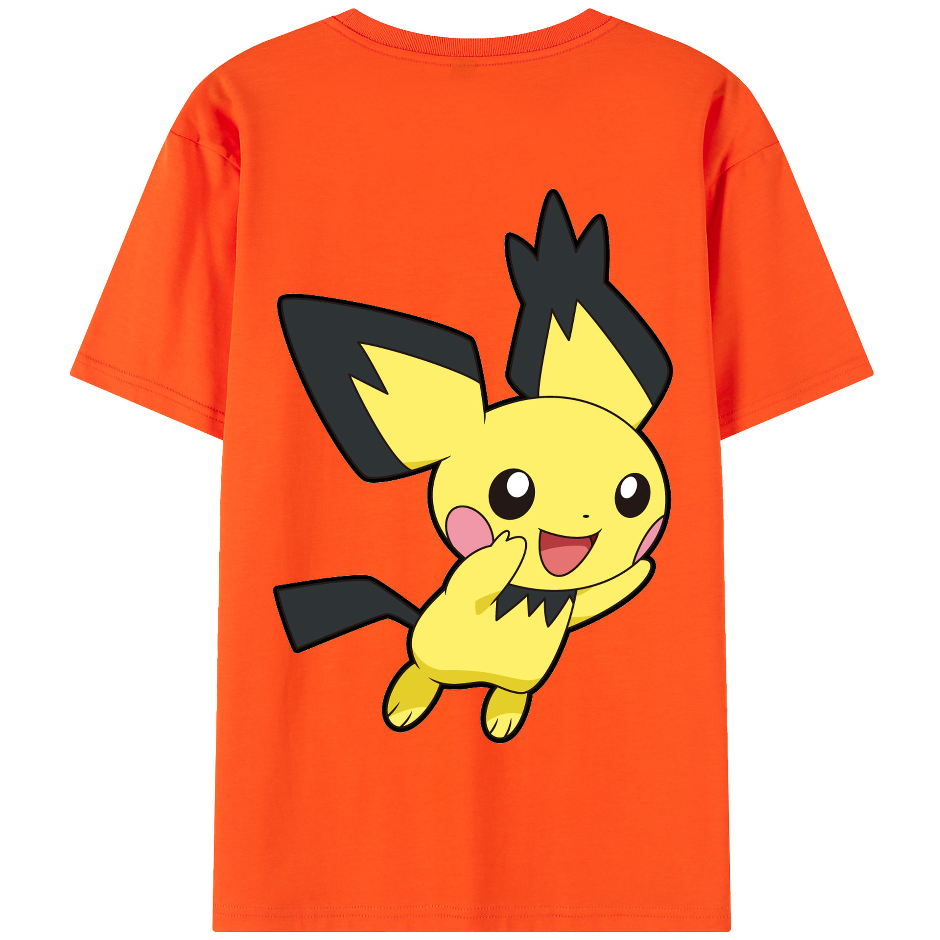 （画像用） ポケットモンスター Pokémon 綿100％半袖Tシャツ（背面プリント）