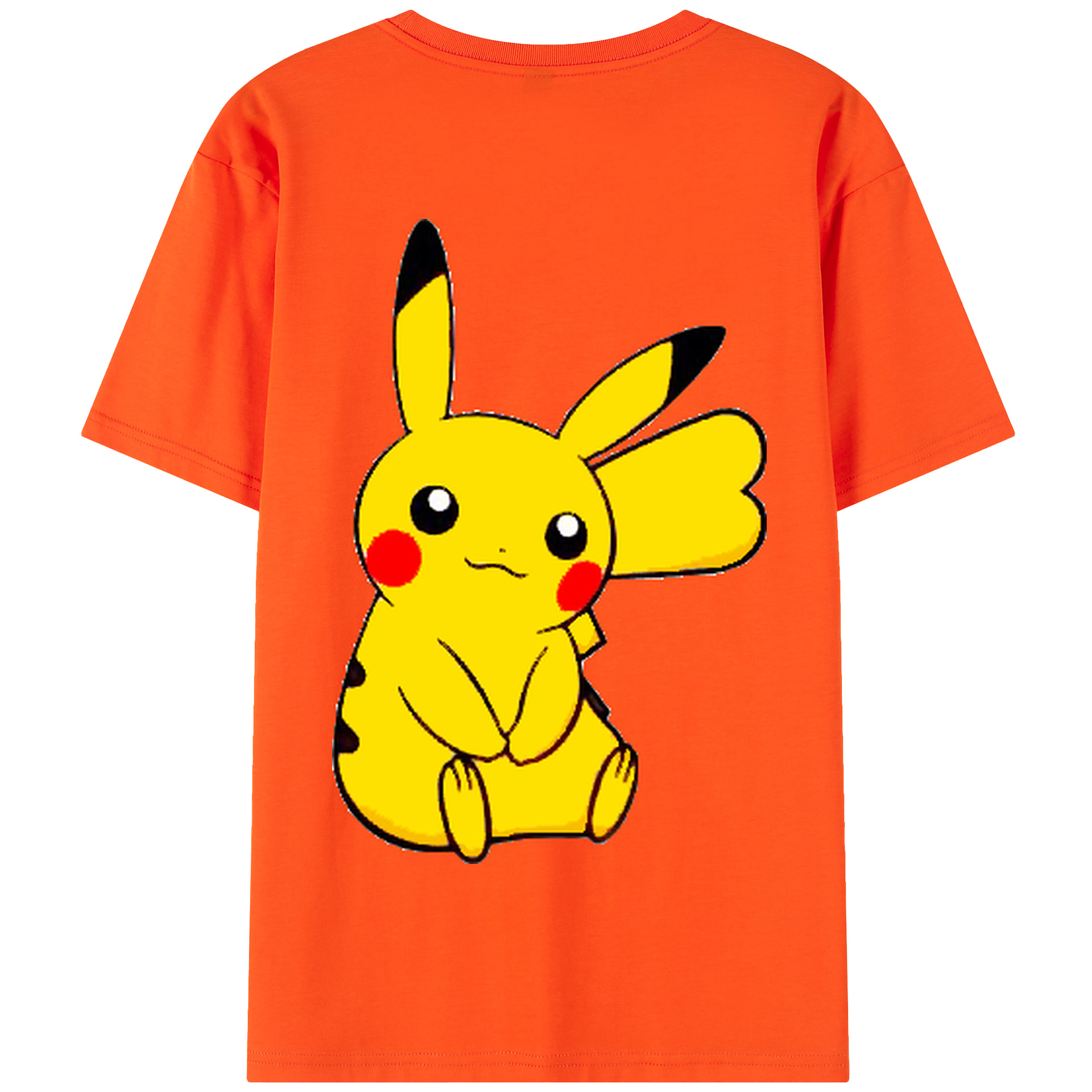 （画像用） ポケットモンスター Pokémon 綿100％半袖Tシャツ（背面プリント）